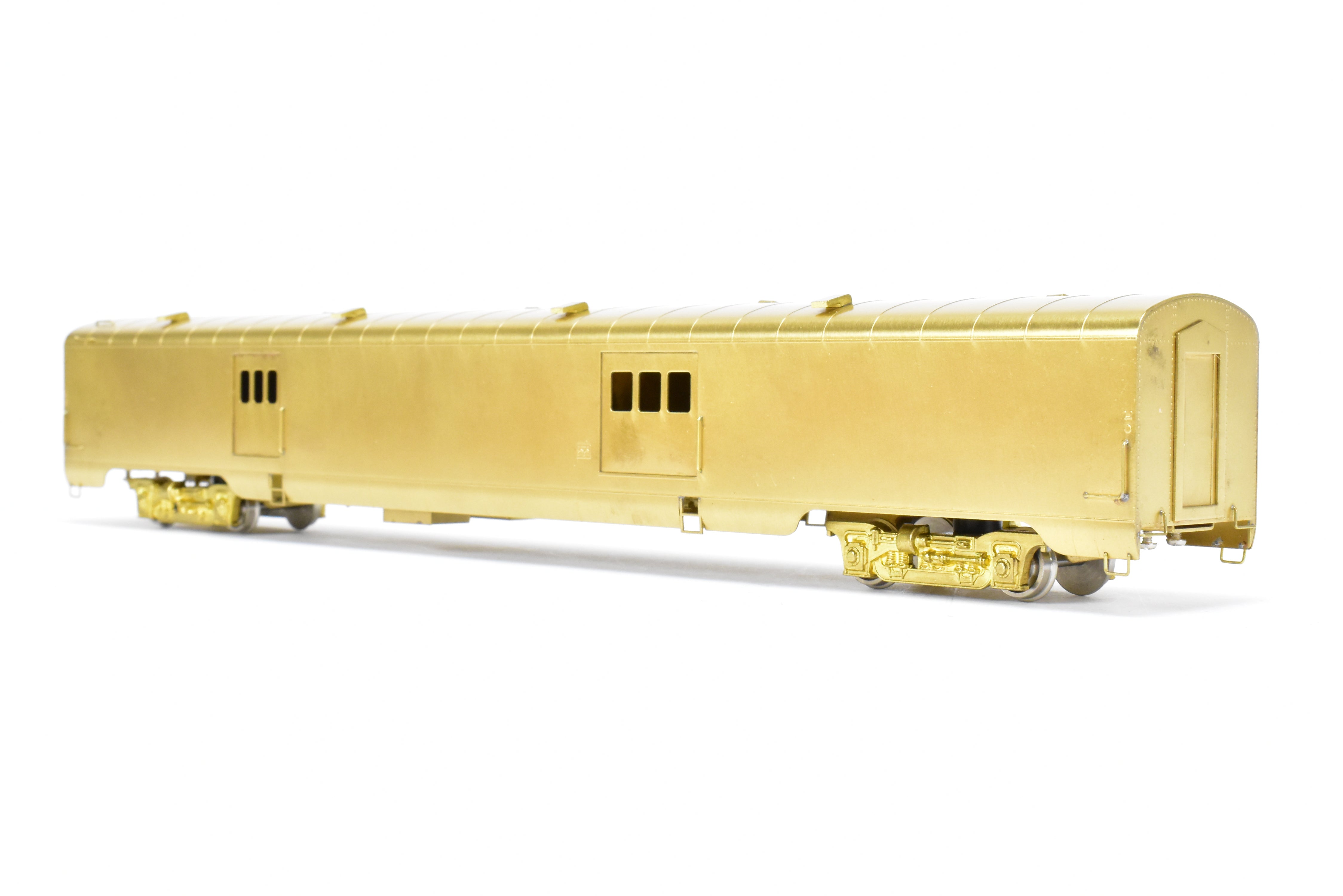 HO Brass Oriental Limited #400 Water Baggage Car with Skirts for North Coast Limited