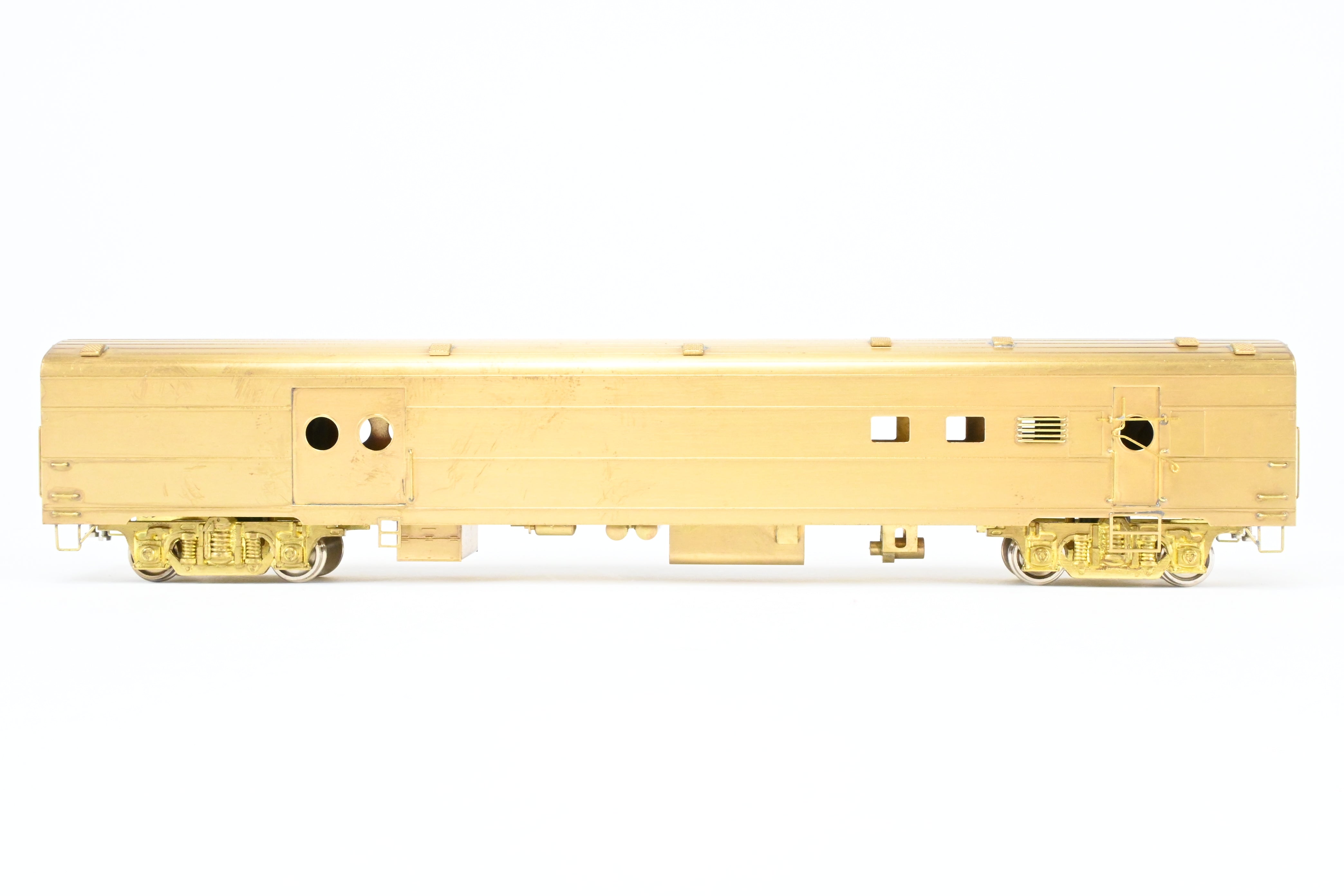 HO Scale Brass Model of Milwaukee Road #1208 Baggage - RPO Train Car from Soho Brand