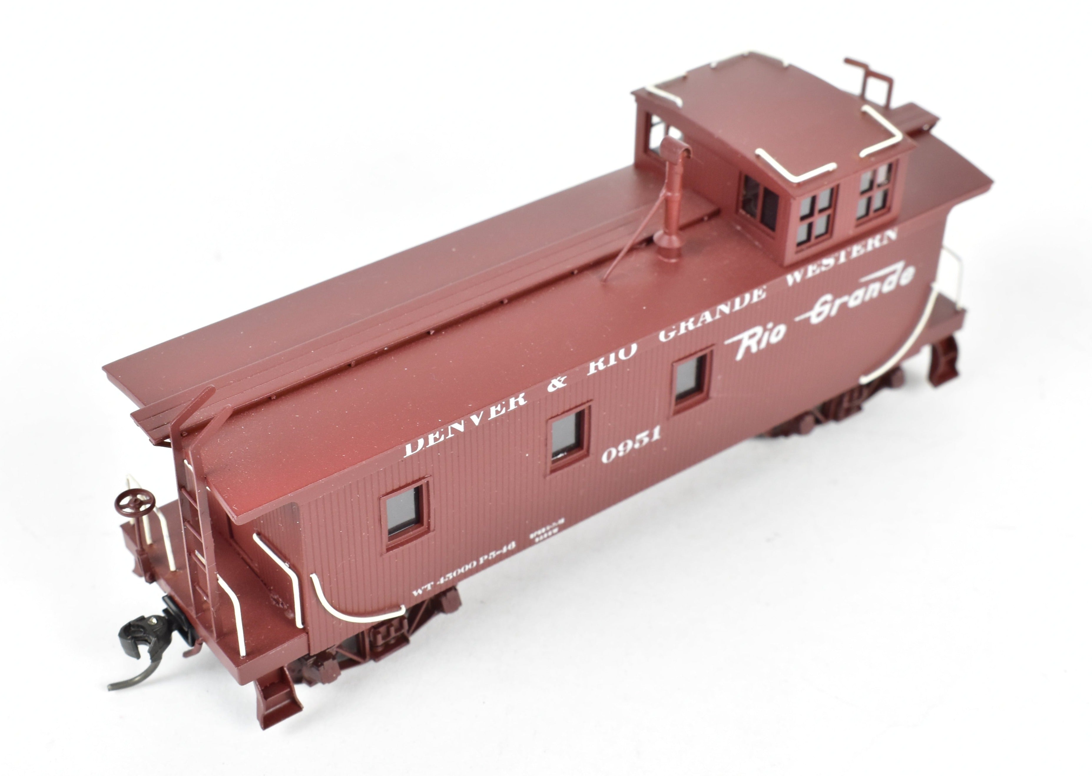 HO Scale Brass Pacific Fast Mail D&RGW Wood Caboose No. 0951 CP