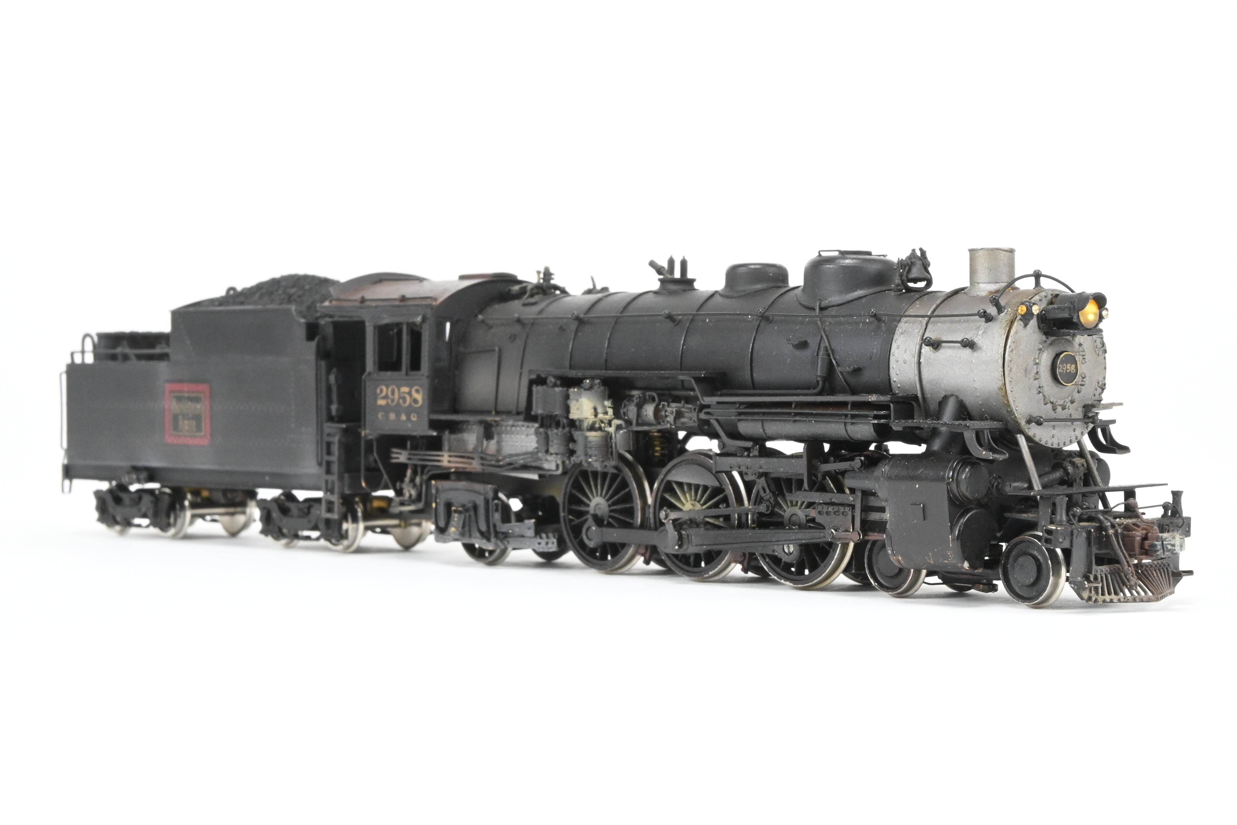HO Scale Brass LMB CB&Q Burlington Route S-3 4-6-2 Pacific Custom Painted by Roger Miller