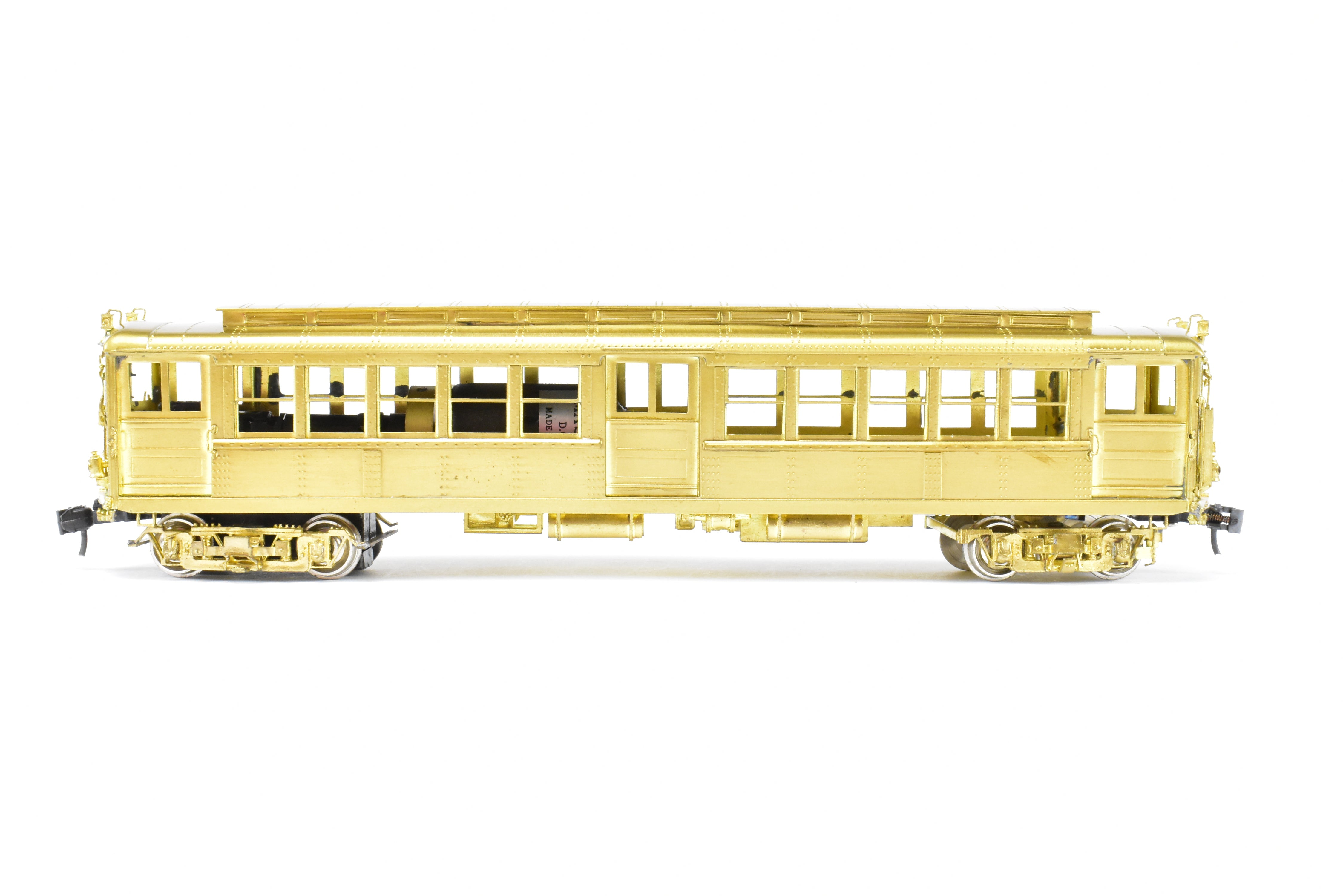 HO Scale Brass Subway Model - MTS Imports IRT Interborough Rapid Transit Deck Roof High-Voltage 2-Car Set for Model Railroads