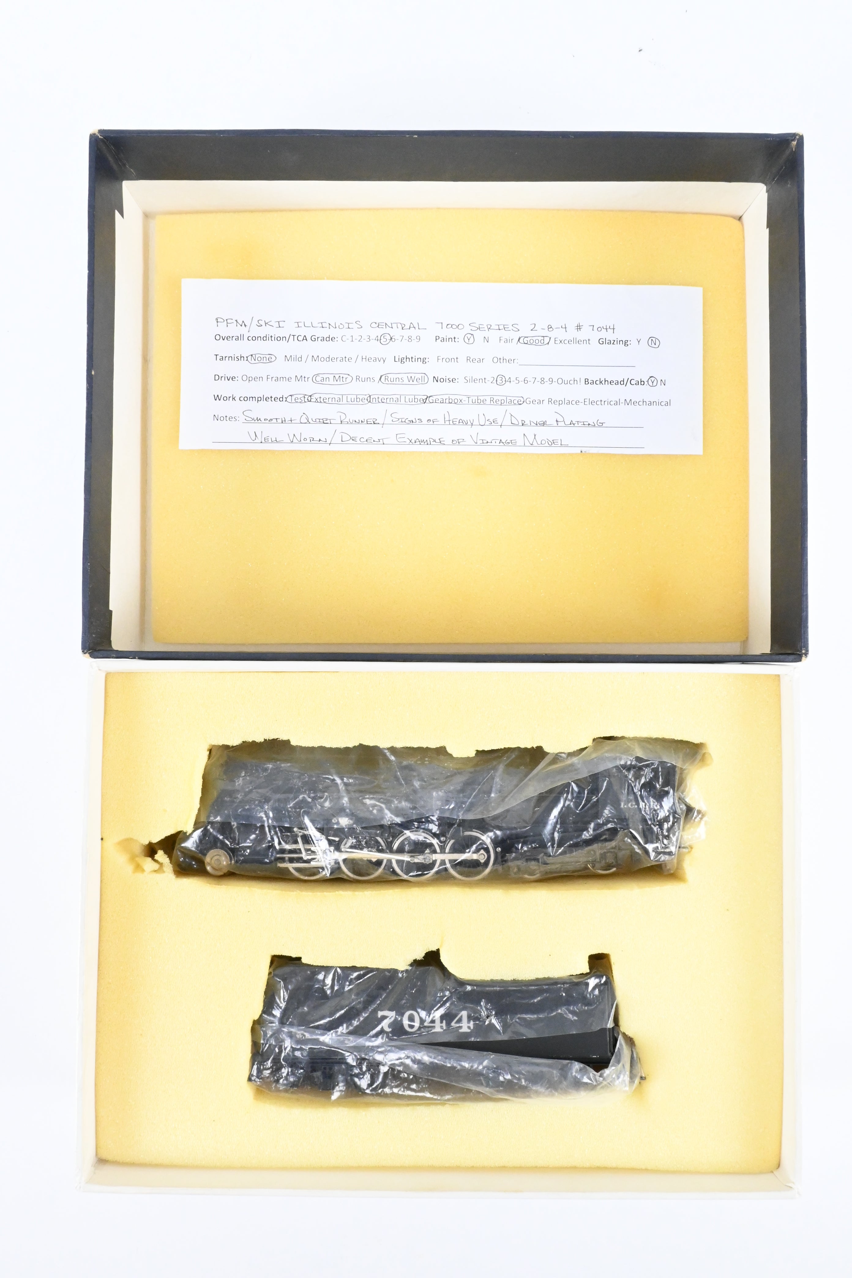 1987 HO Brass PFM - SKI Illinois Central 7000 Class 2-8-4 Berkshire Factory Painted #7044