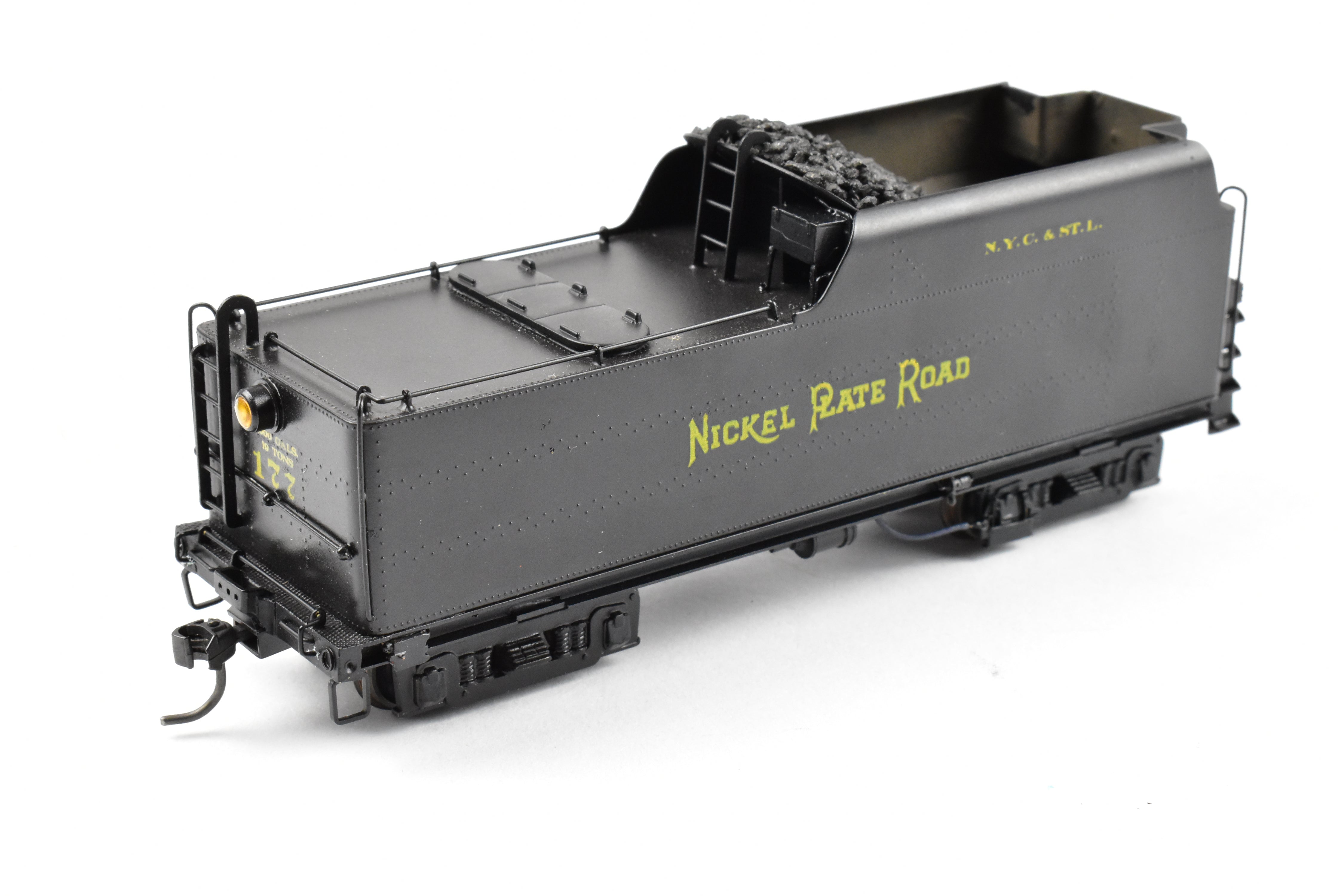 HO Scale Brass Model Train - Nickel Plate Products (NPP), Nickel Plate Road Class L - 1a 4 - 6 - 4 Steam Locomotive without Elephant Ear Smoke Lifters, Comes with Wrong Box