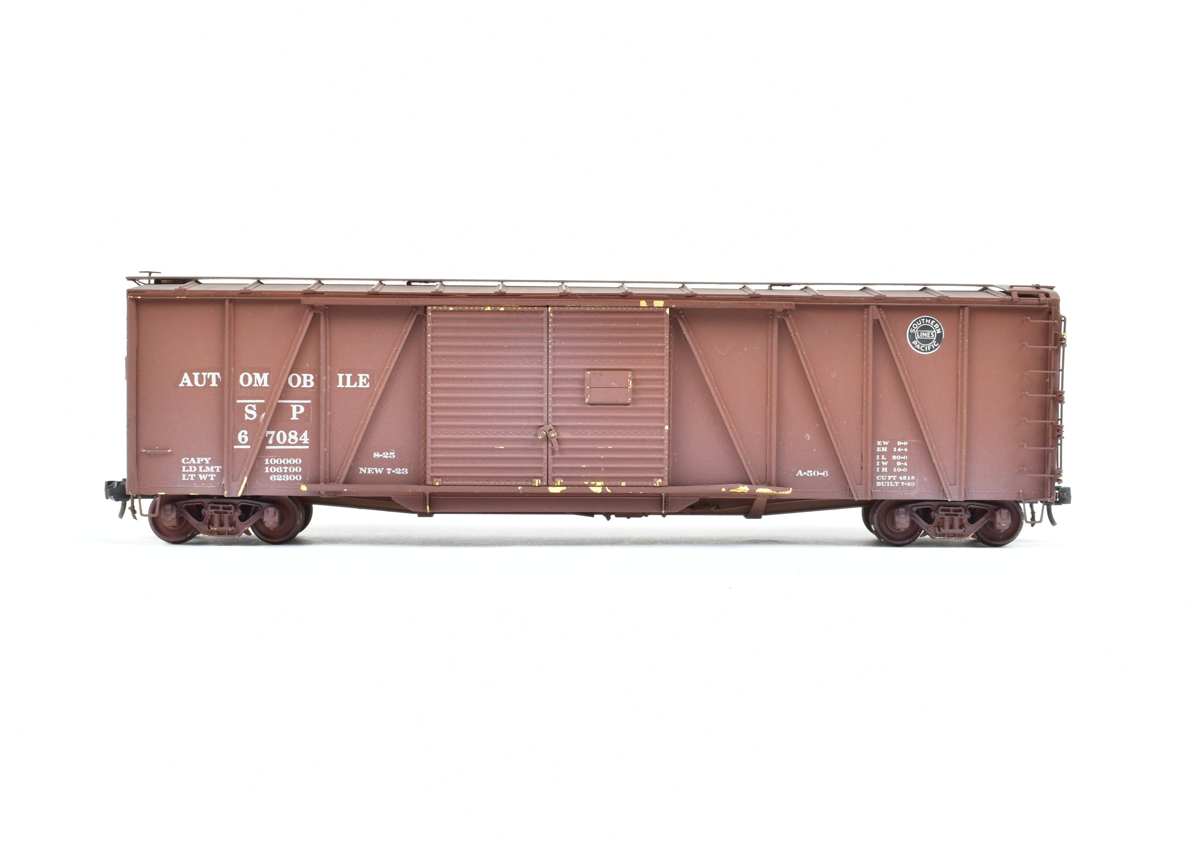 HO Scale Brass Southern Pacific 50-Ton Single Sheathed Automobile Box Car