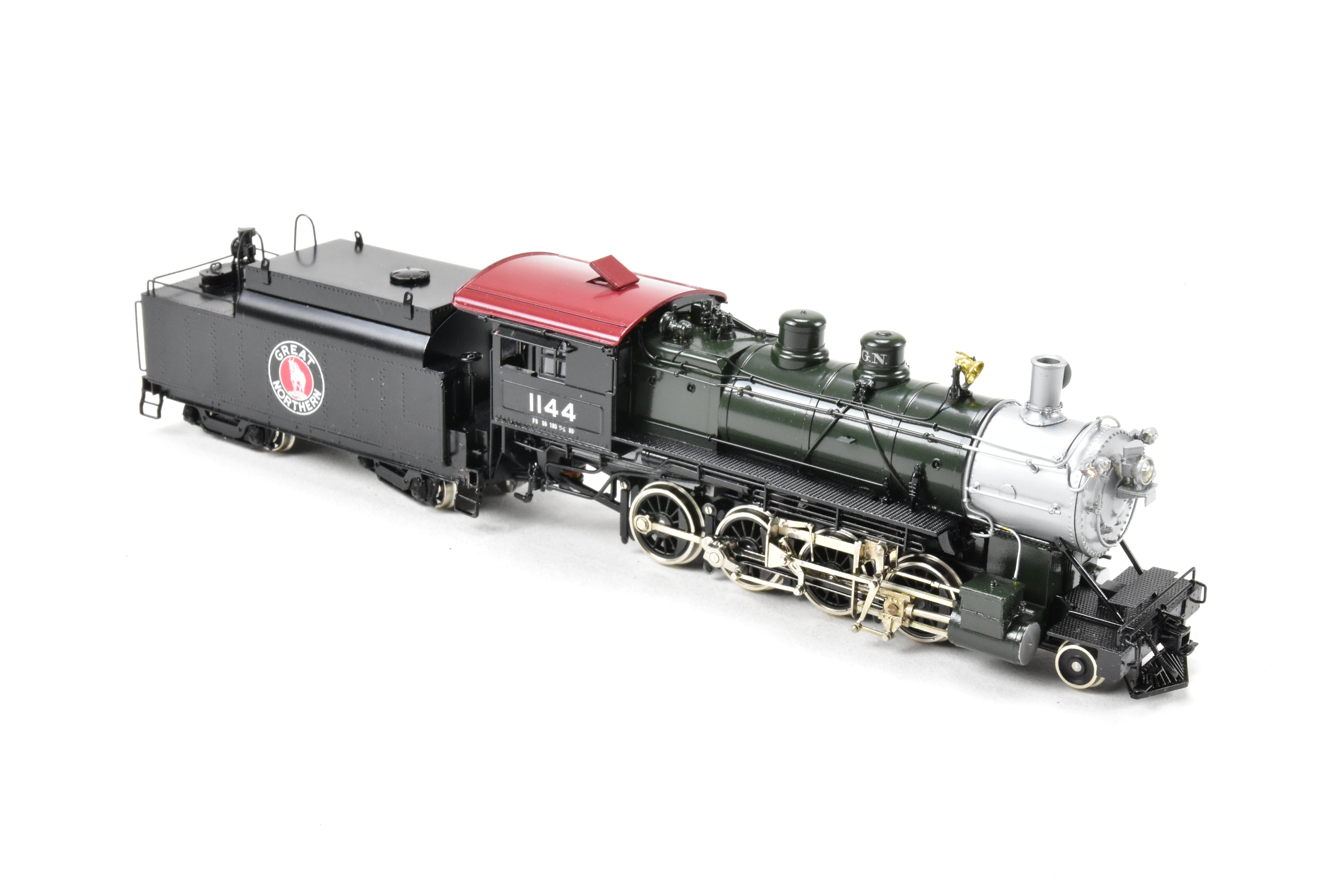 HO Scale Brass PFM - Tenshodo Great Northern 2-8-0 Class F-8 Glacier Park Crown Model Locomotive from 1977 Production Run