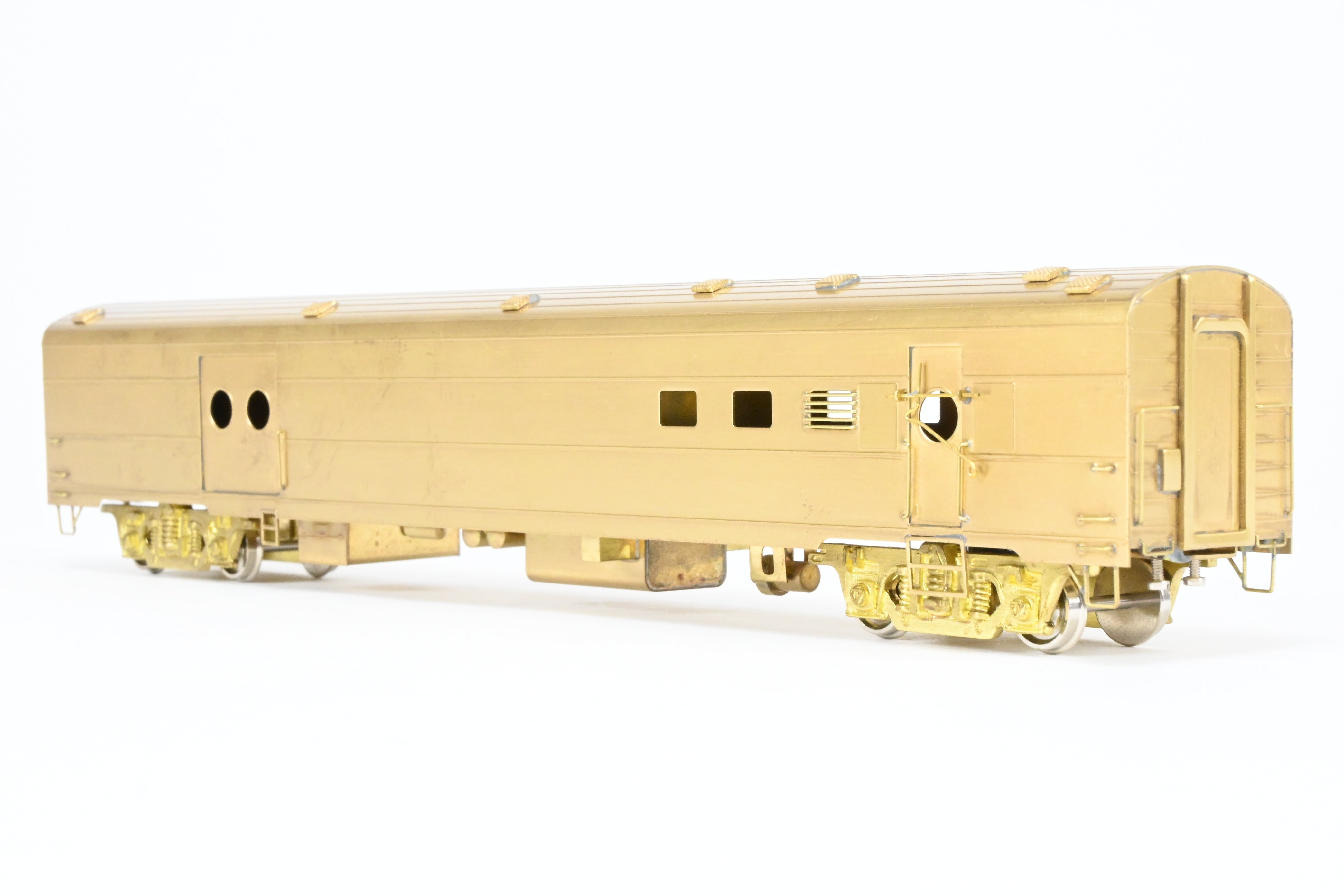 HO Scale Brass Model of Milwaukee Road #1208 Baggage - RPO Train Car from Soho Brand