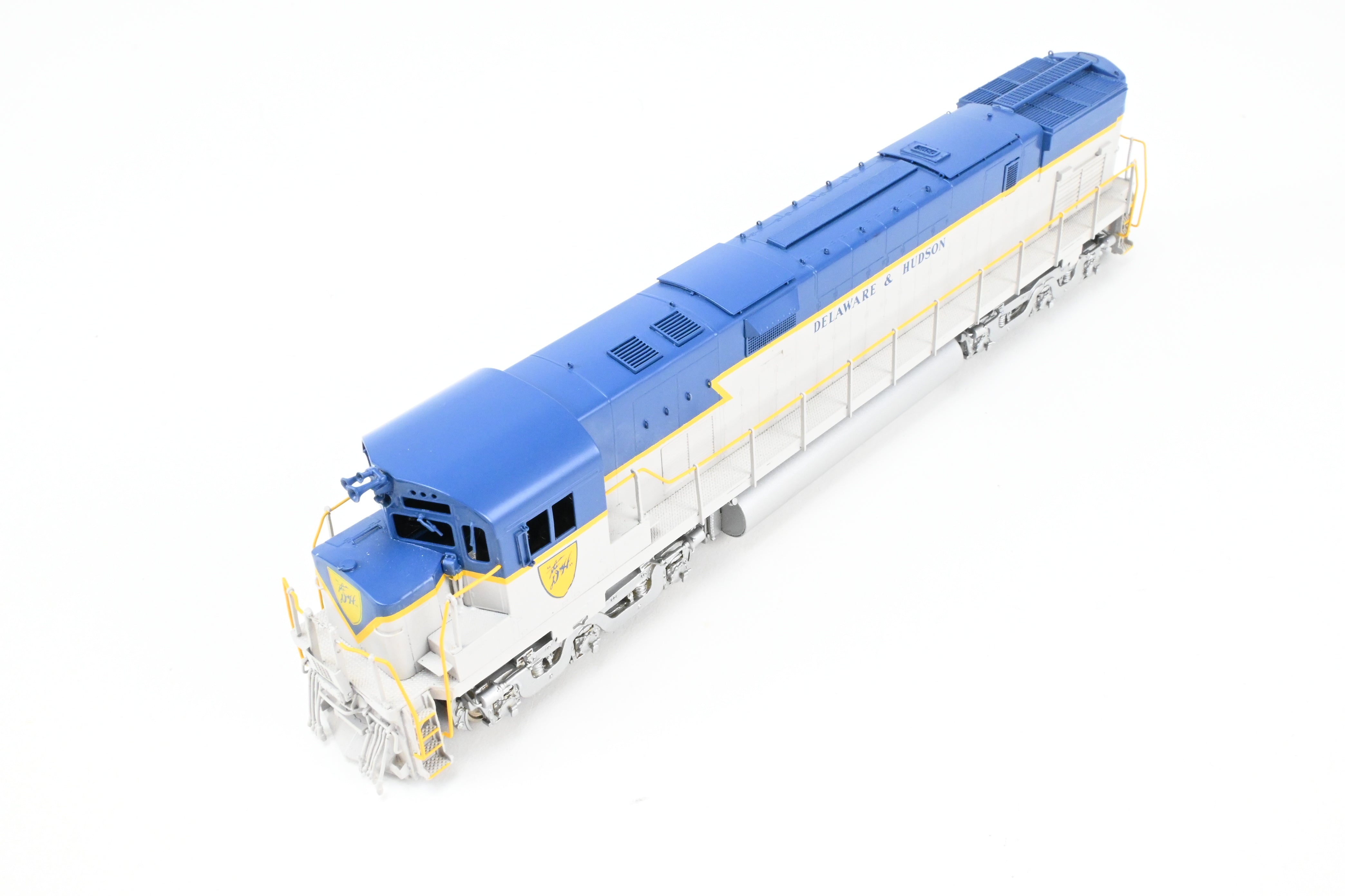 HO Scale Brass Model of Delaware and Hudson C - 628 FP Locomotive in Blue/Grey Scheme by HO Brass Oriental Limited and Challenger Imports
