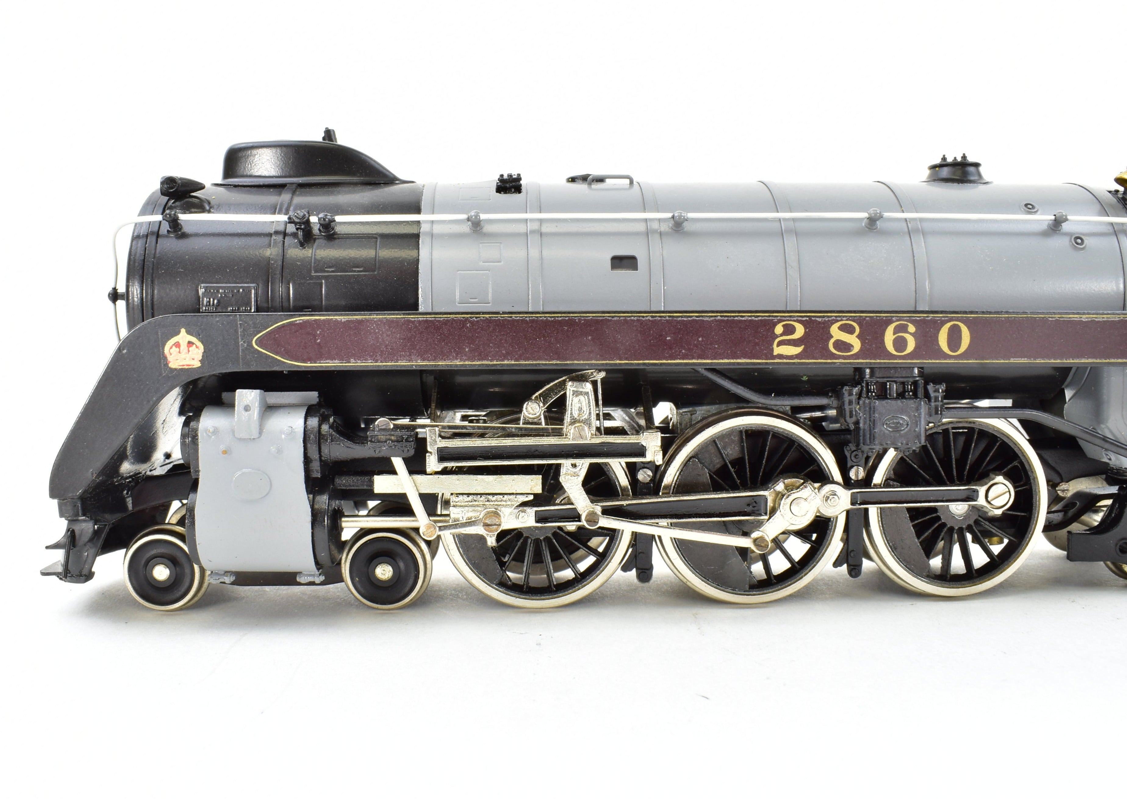 High - Quality HO Scale Brass PFM - Tenshodo Canadian Pacific Railway 4 - 6 - 4 Class H - 1e #2860 Royal Hudson Model Locomotive for Railway Enthusiasts