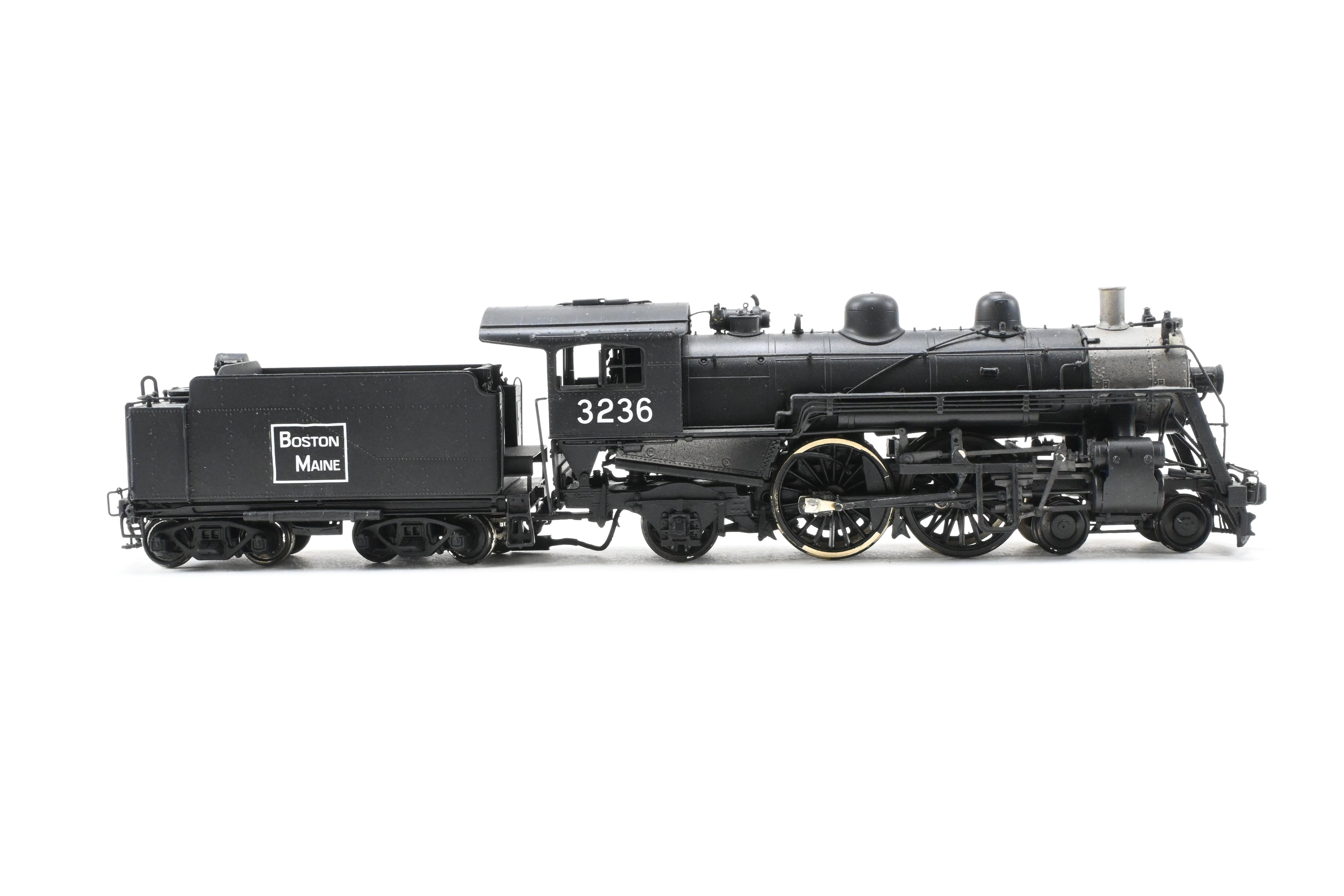 HO Scale Brass Model Train - New England Rail Service (NERS) Boston & Maine (B&M) Class J - 1 4 - 4 - 2 Atlantic Locomotive CP No. 3236
