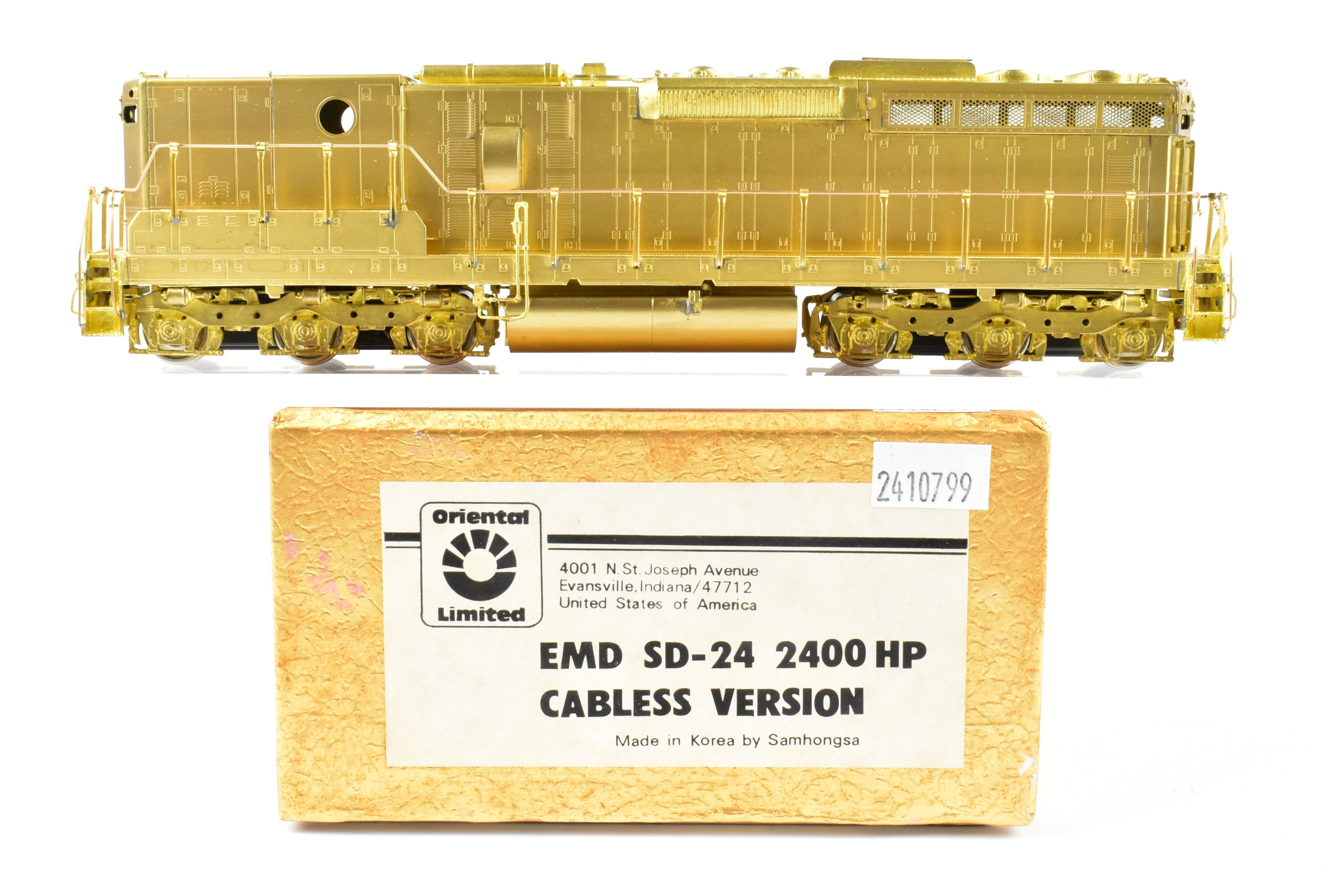 HO Scale Brass Union Pacific EMD SD24B 2400 HP Cabless Model
