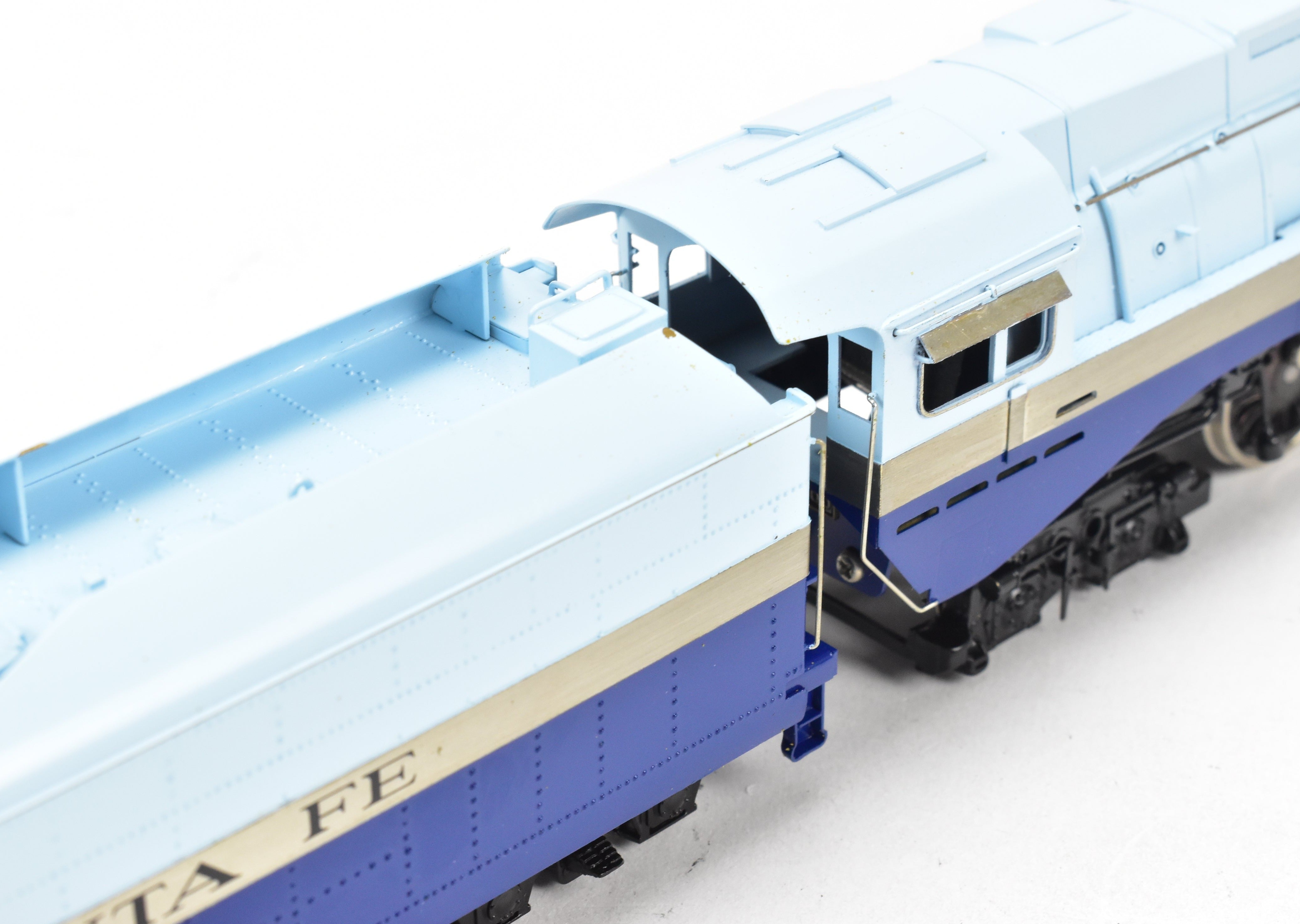 1974 HO Brass Tenshodo ATSF Santa Fe 4-6-4 No. 3460 Blue Goose Hudson Model