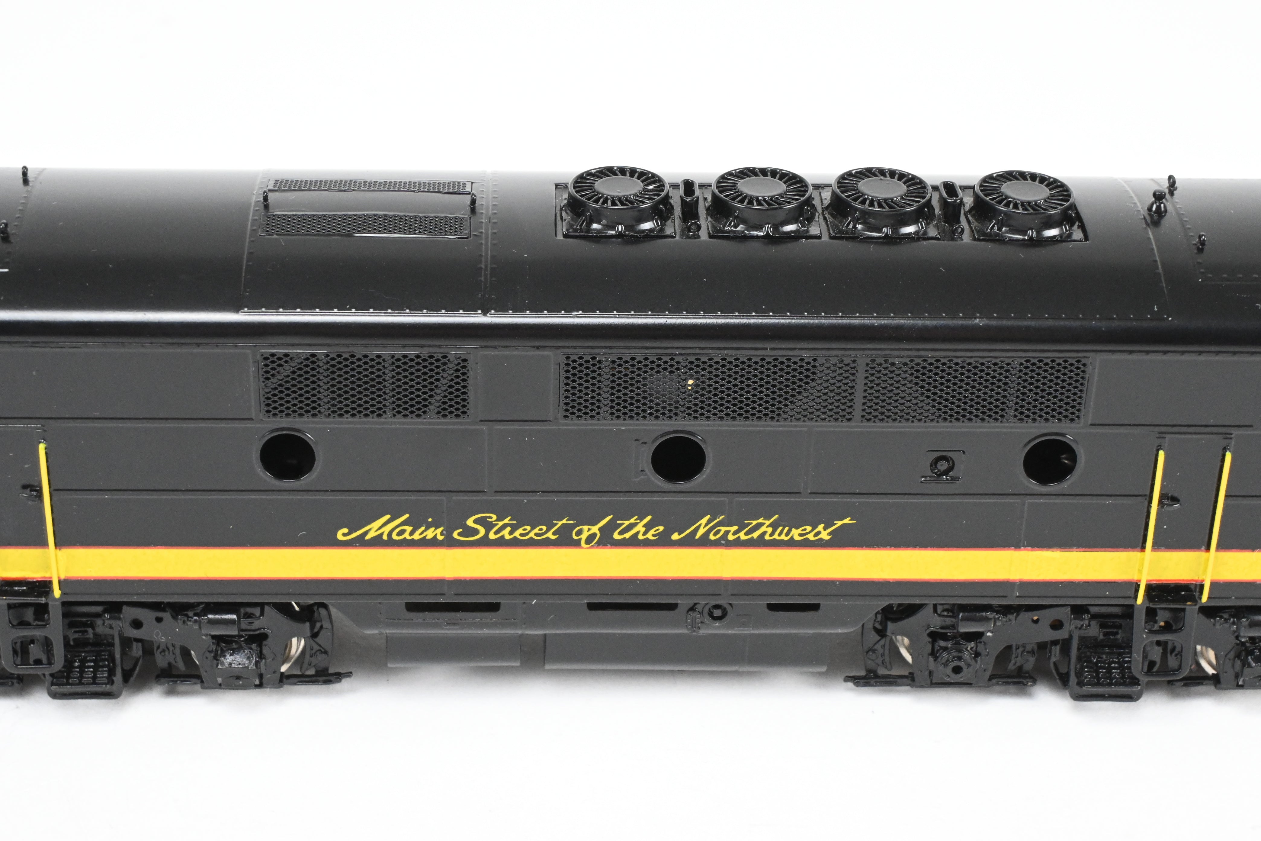 HO Scale Brass Model Train Set - Northern Pacific EMD F9A/F9B/F3B Set in Freight Scheme by Oriental Limited