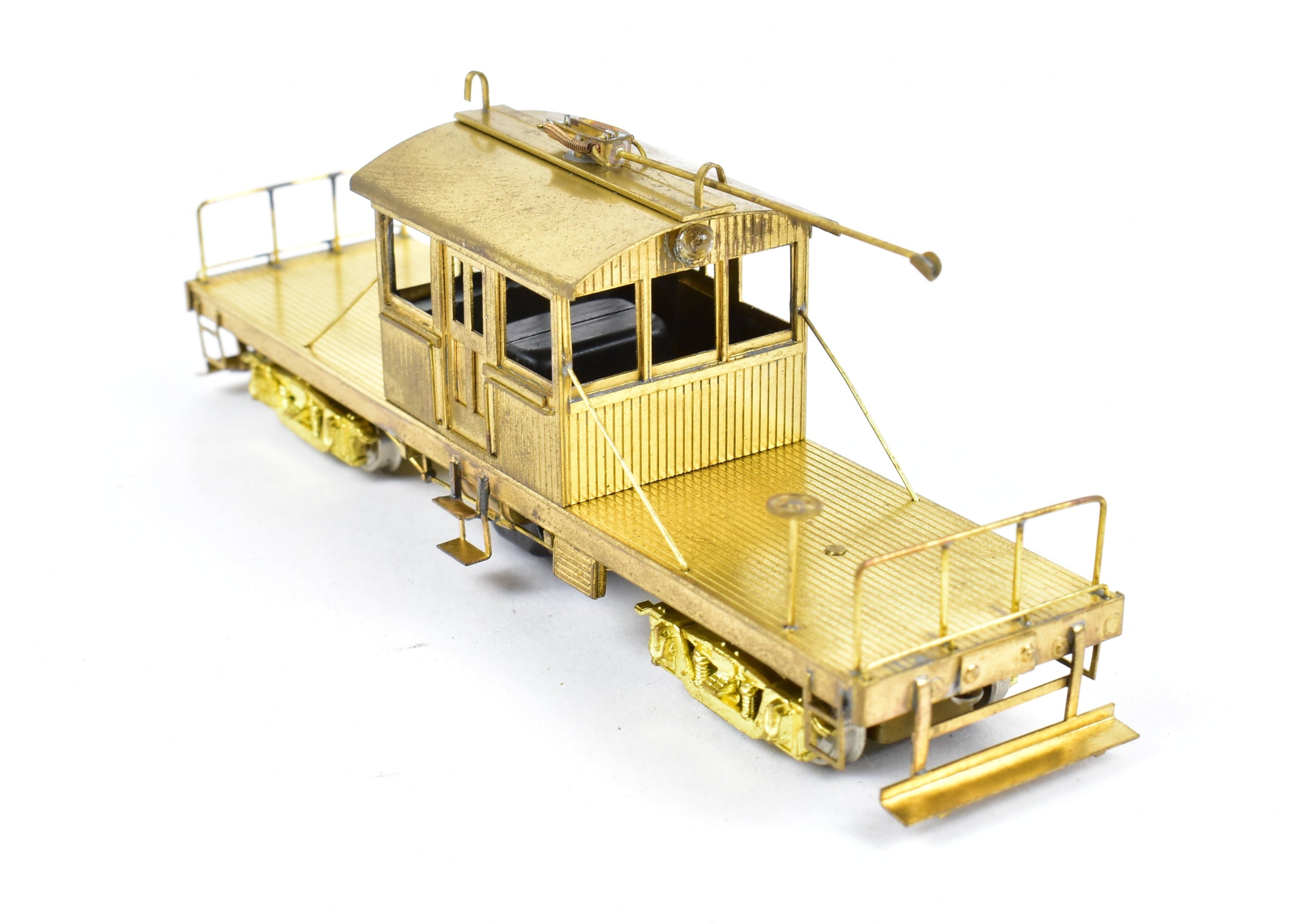 High - Quality HO Scale Brass Suydam Flat Bed Work Motor Model for Sacramento Northern and Various Roads