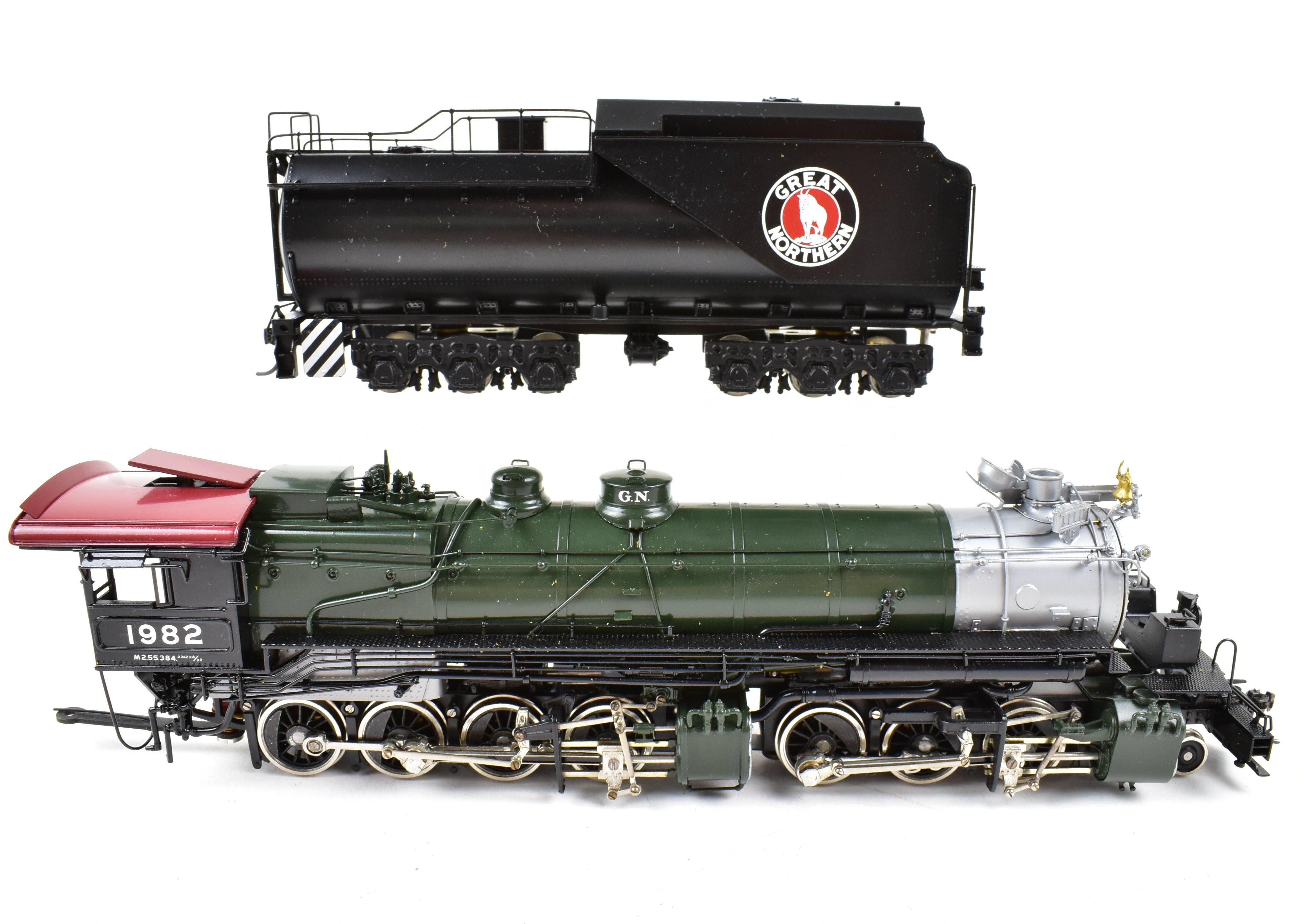 HO Scale Brass PFM - Tenshodo GN Model Train - Great Northern 2-6-8-0 Class M-2 Locomotive from 1973 Run