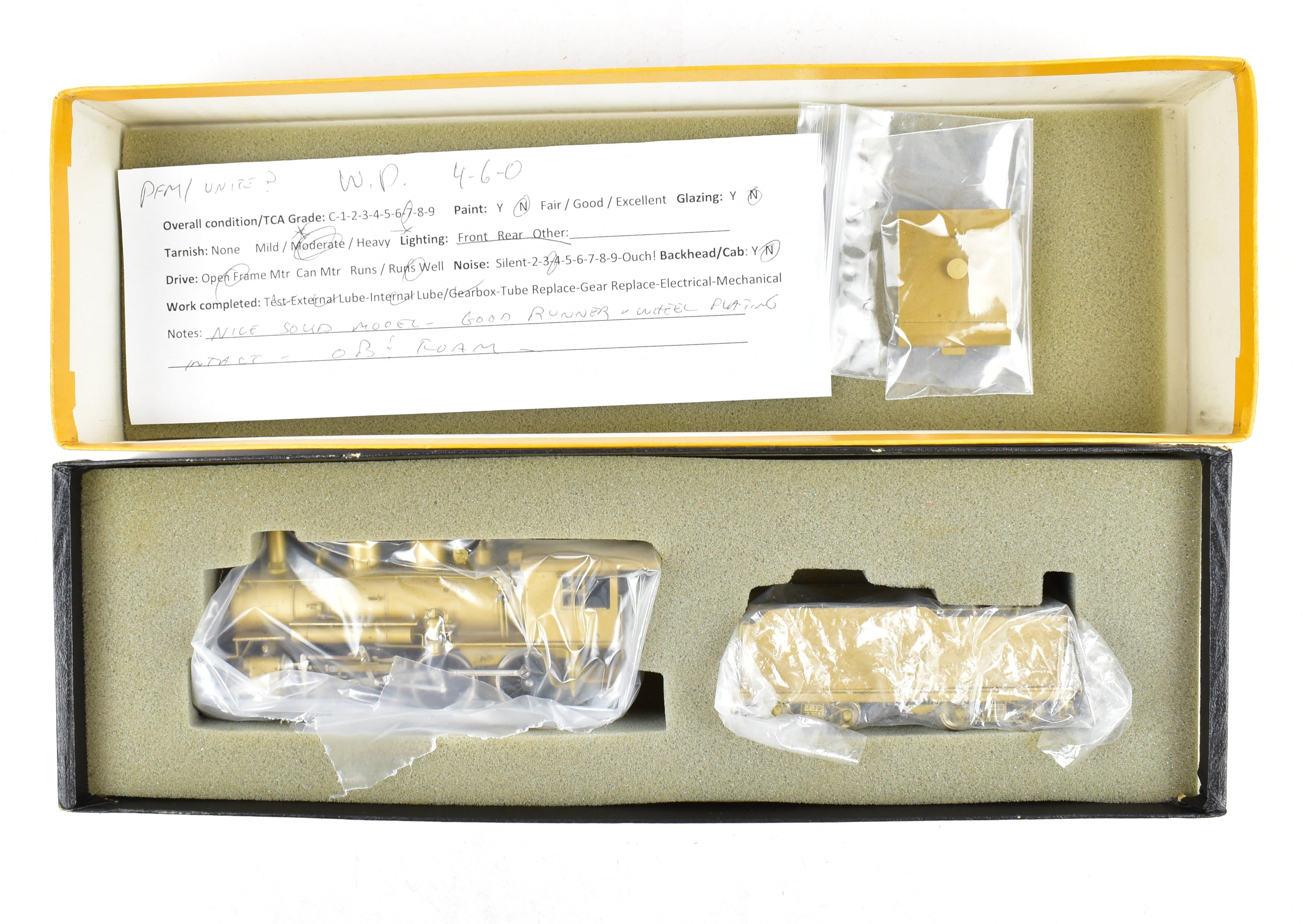 High - Quality HO Scale Brass Pacific Fast Mail Western Pacific 4 - 6 - 0 TP - 29 Ten Wheeler Model Train