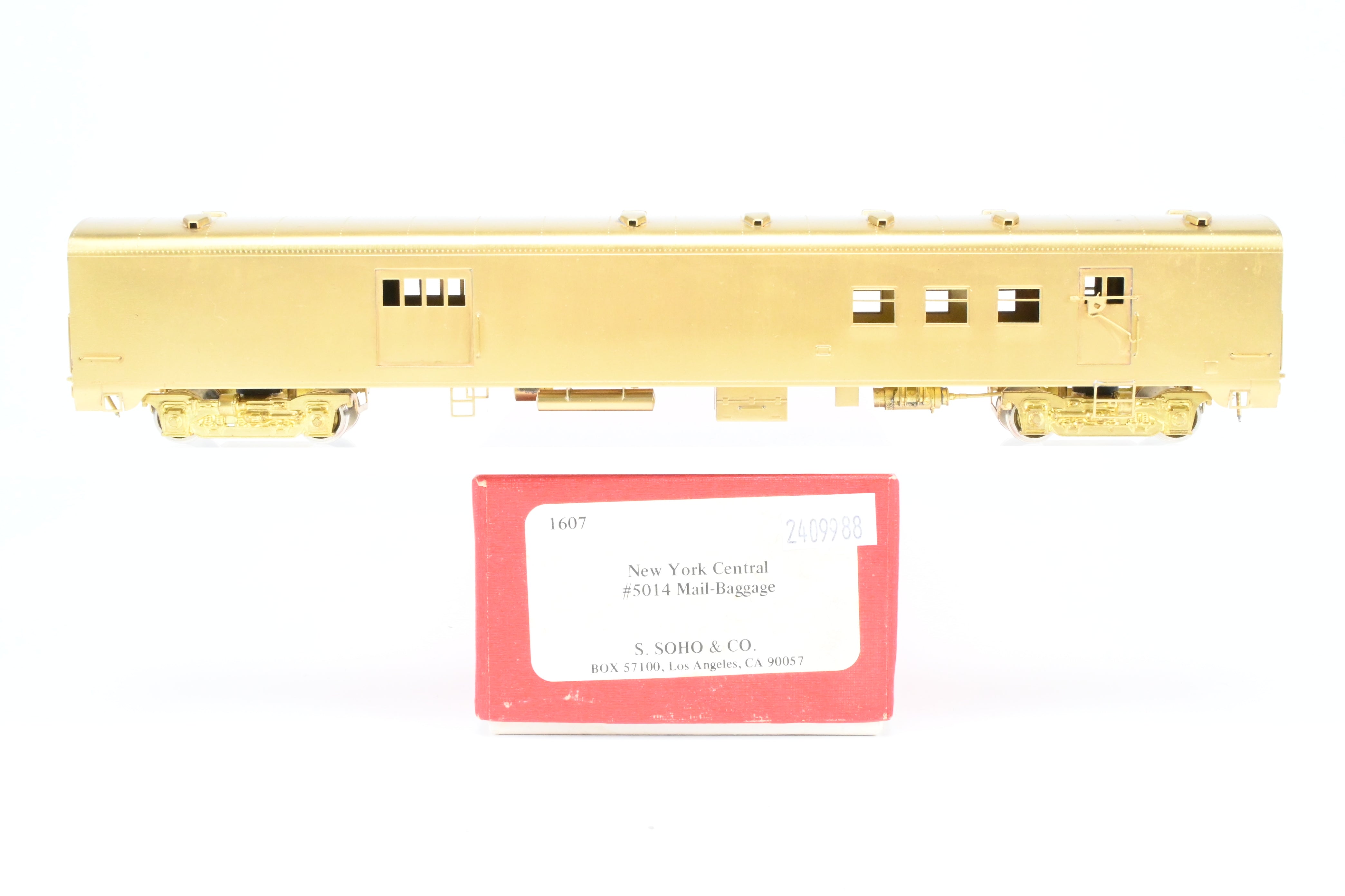 HO Scale Brass New York Central #5014 Mail Baggage Car from Soho NYC
