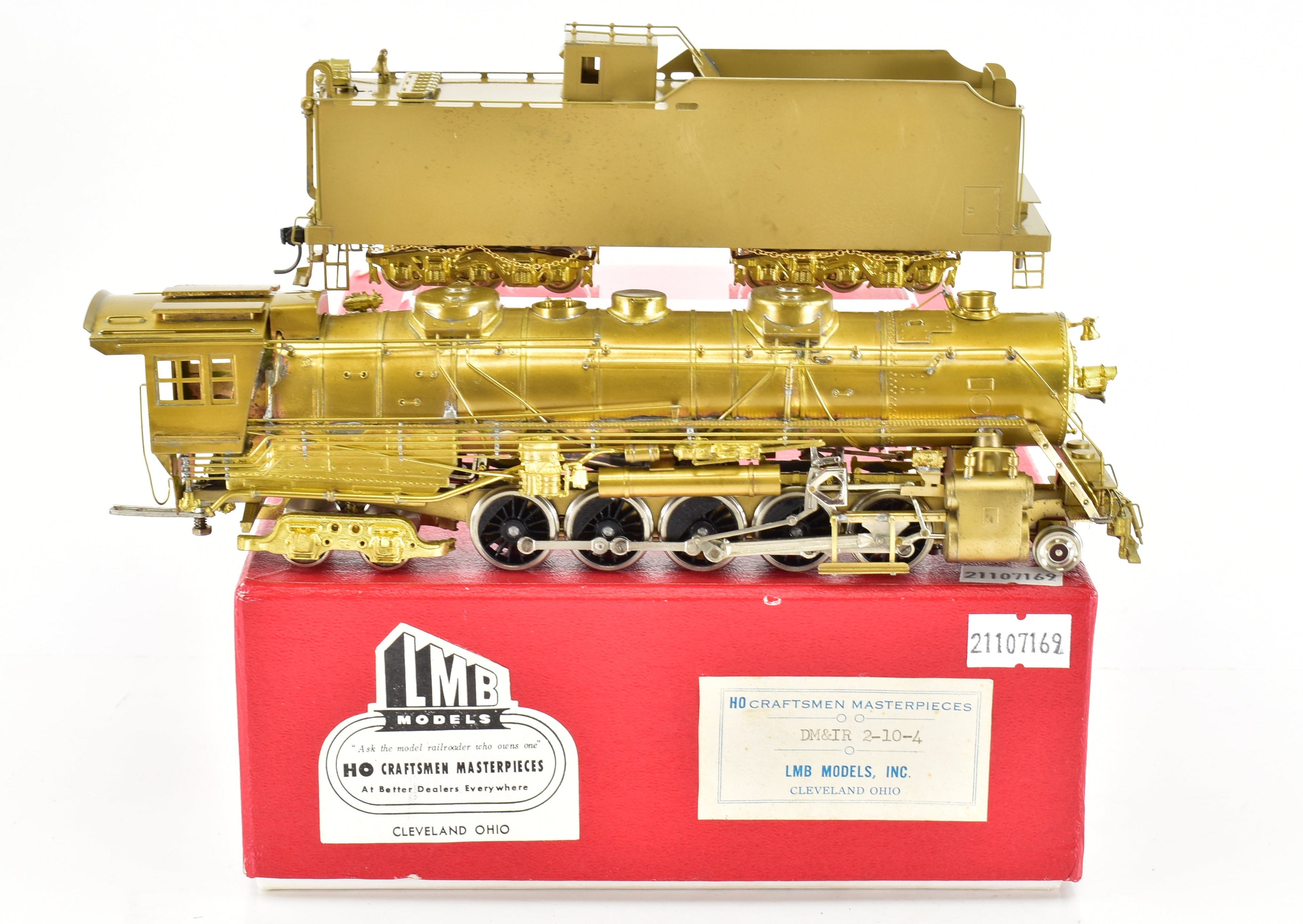HO Scale Brass LMB Models Train Set - Duluth Missabe & Iron Range 2-10-4 E-4 Texas Type Locomotive Model