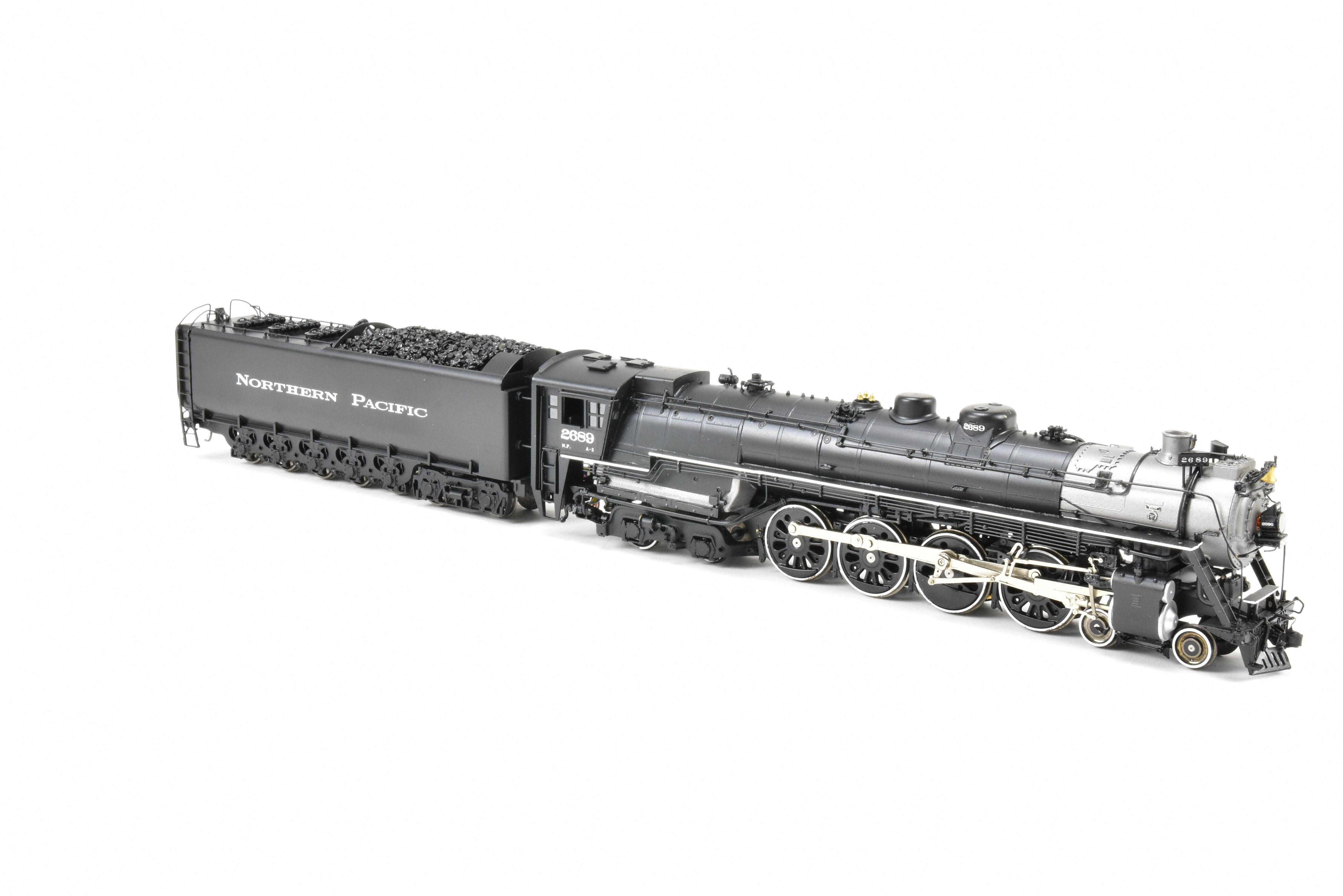 HO Scale Brass Northern Pacific A-5 4-8-4 FP #2689 Black Model with QSI DCC & Sound