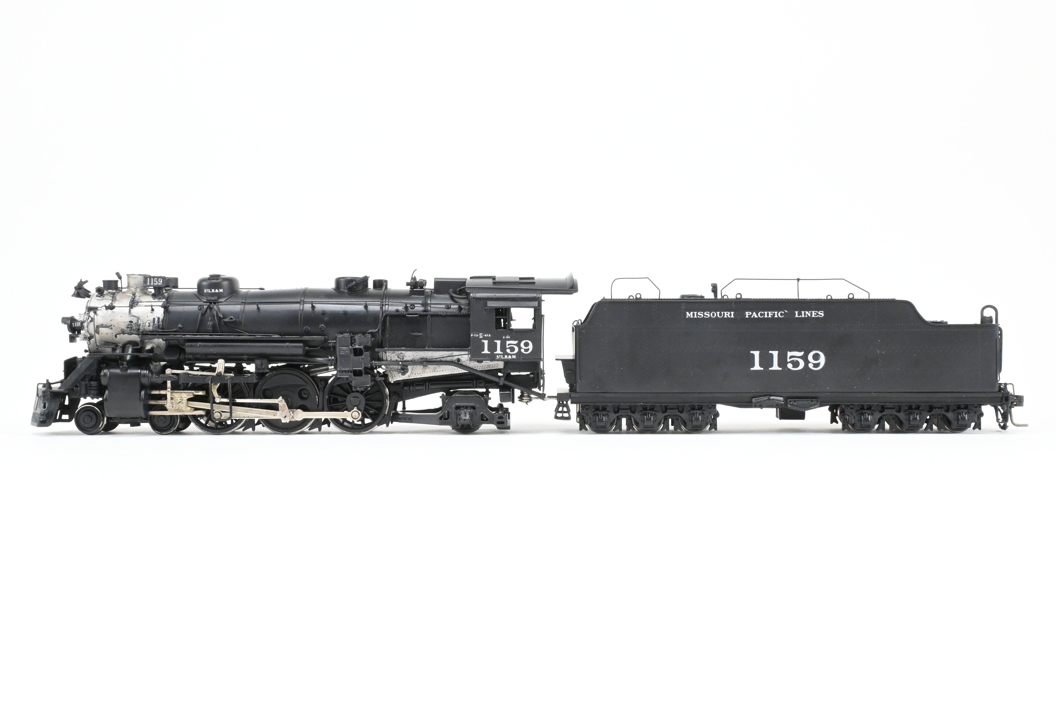 HO Scale Brass PFM Model Train - Samhongsa MP - Missouri Pacific 4-6-2 P-73 Steam Locomotive Custom Painted by Joe G. Collias with Road Number 1159