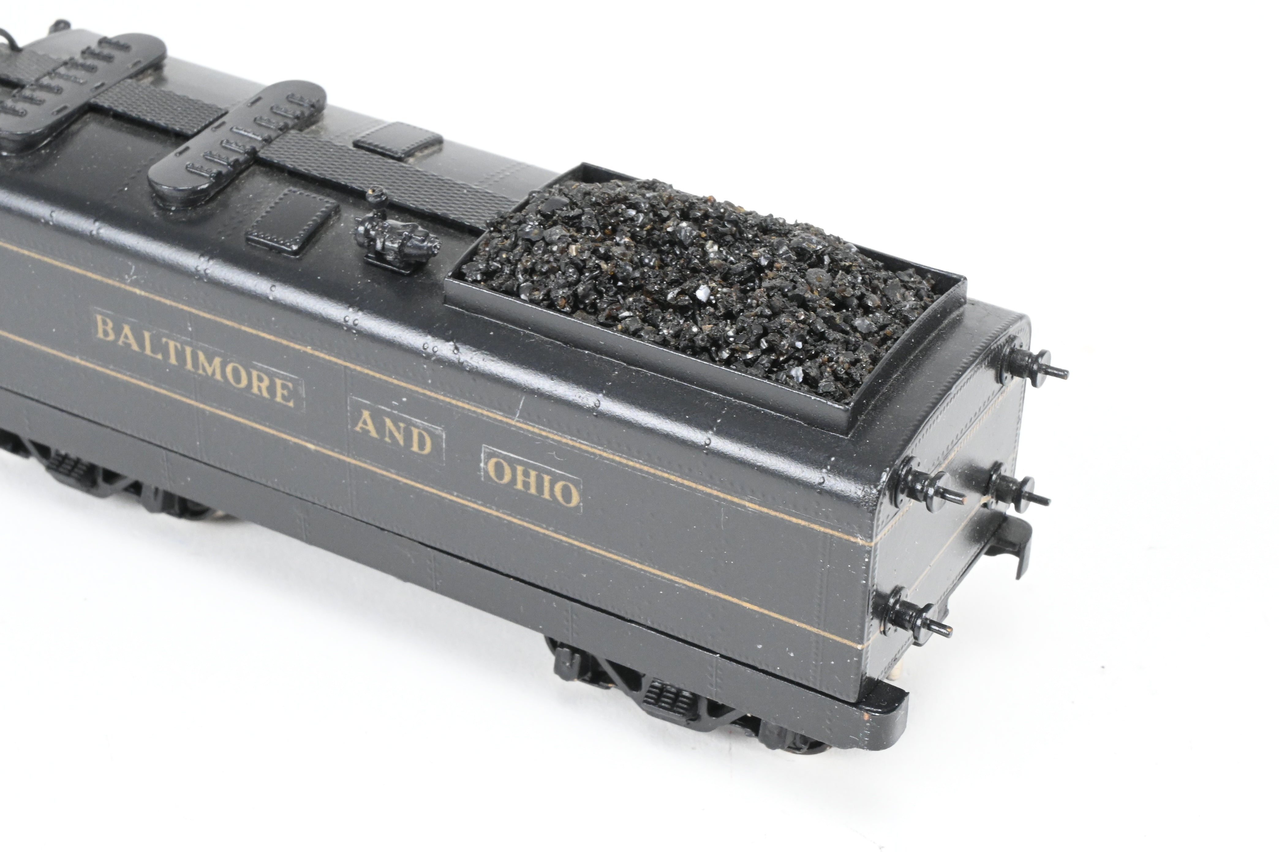 HO Scale Custom Painted Brass Tender for B&O - Baltimore & Ohio Class V-2 “Lord Baltimore” 4-6-4 Locomotive, No Box Included