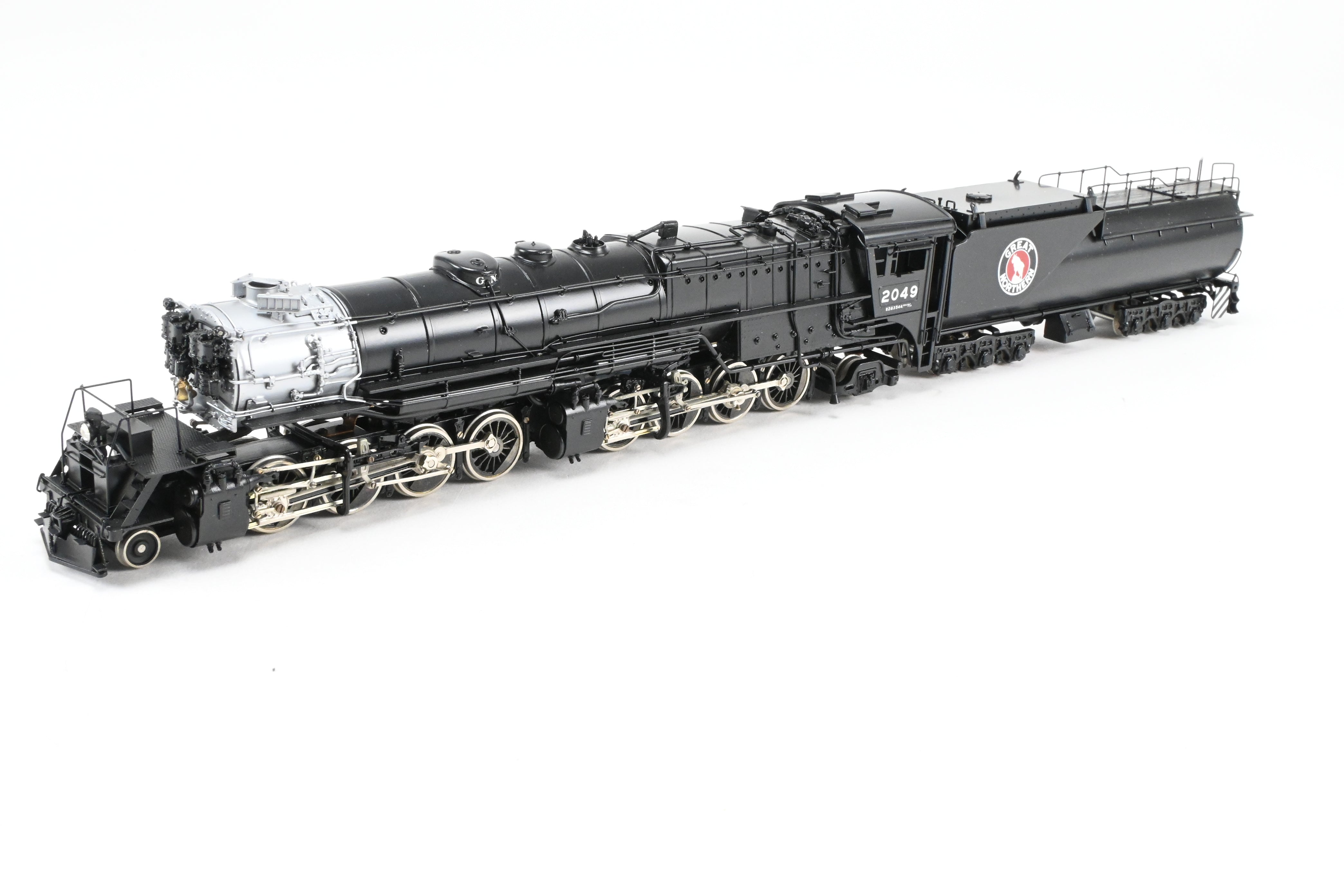 High - Quality HO Scale Brass PFM - Tenshodo GN Great Northern 2 - 8 - 8 - 2 Class R - 2 FP Model Train Engine, Road Number 2049, 1974 Run