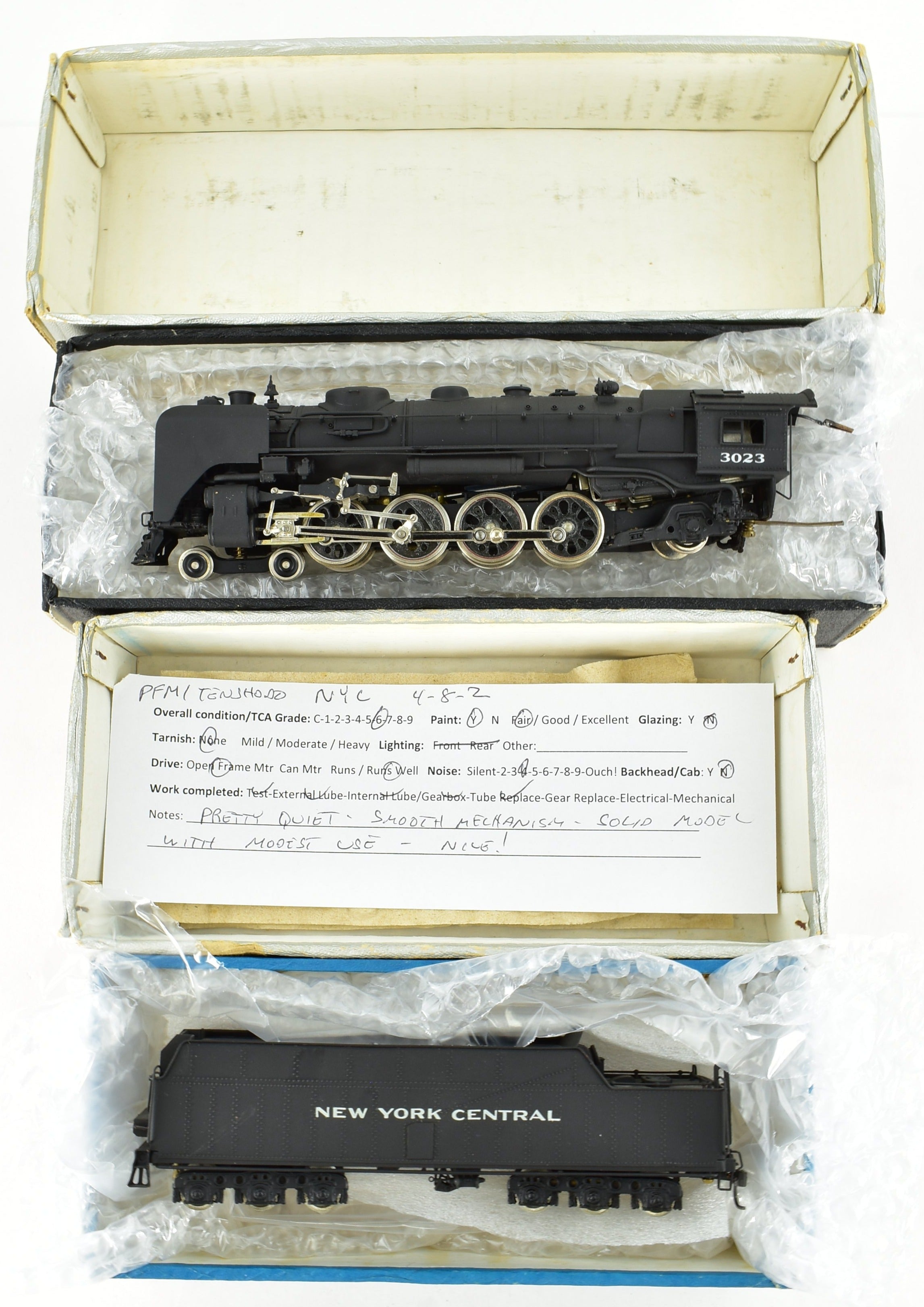 HO Brass PFM - Tenshodo NYC - Factory Painted New York Central 4-8-4 L-3a Mohawk
