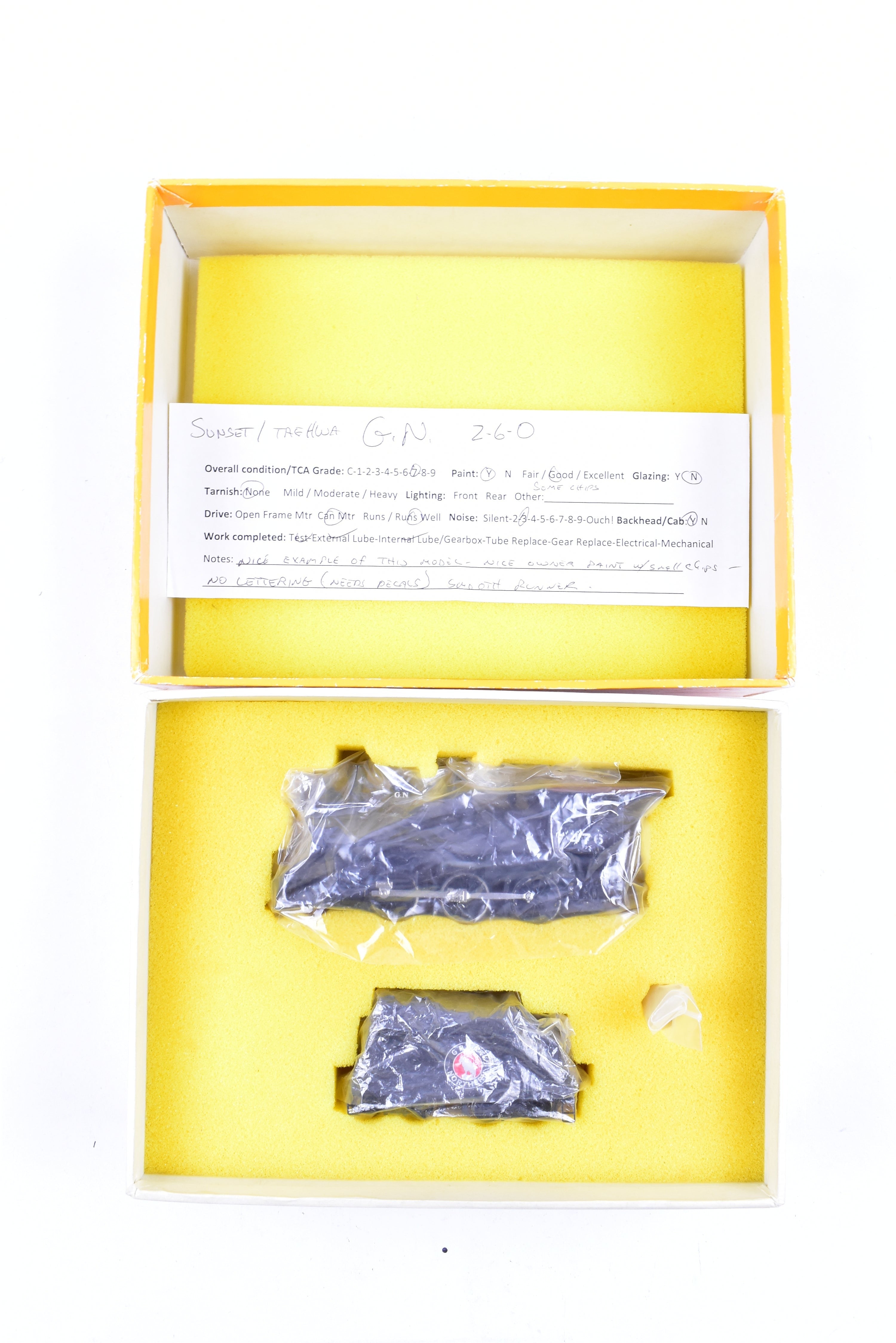 HO Scale Brass Great Northern 2-6-0 Sunset Model #476 Custom Painted