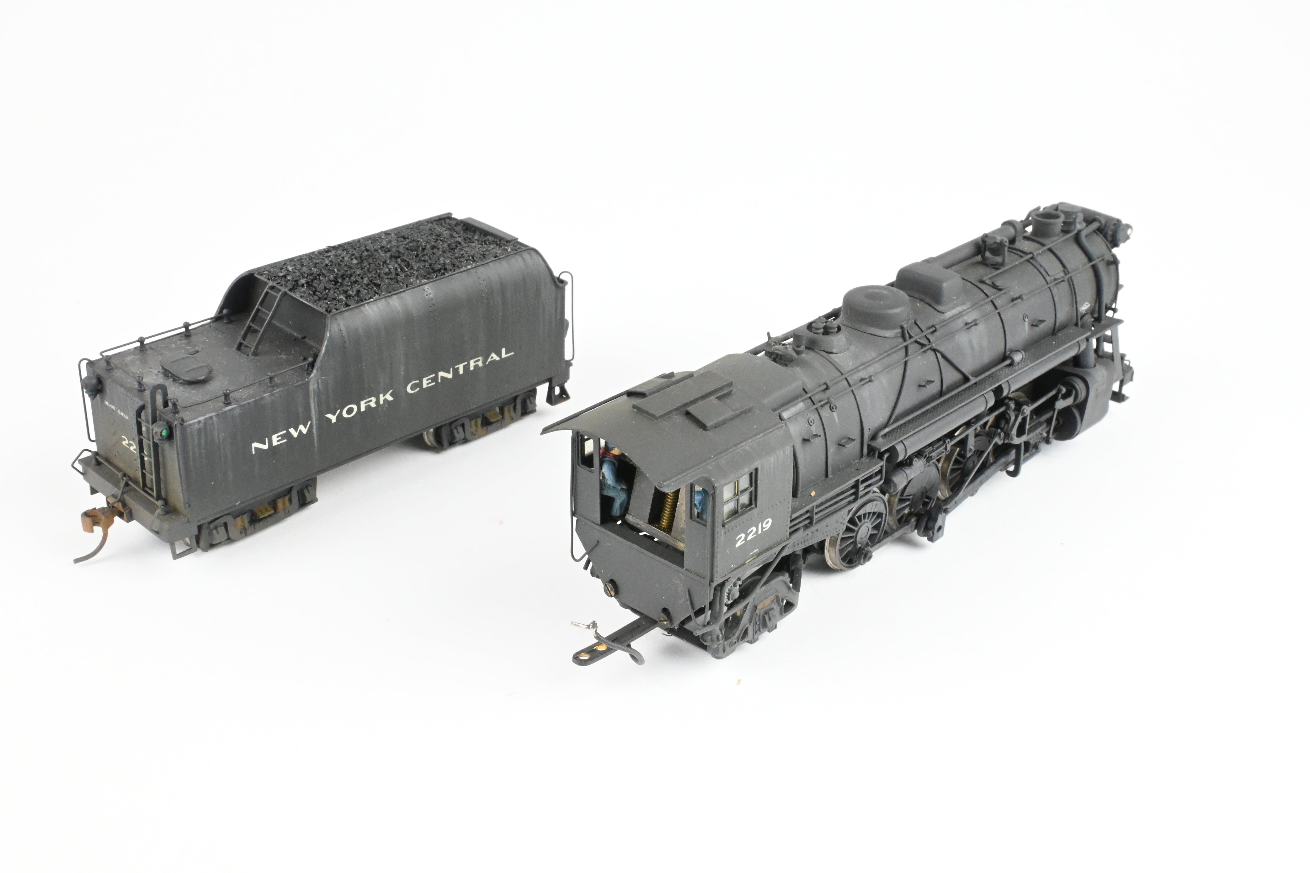 HO Scale Brass LMB NYC - New York Central 2-8-2 H-10a Mikado #2219 Custom Painted & Weathered