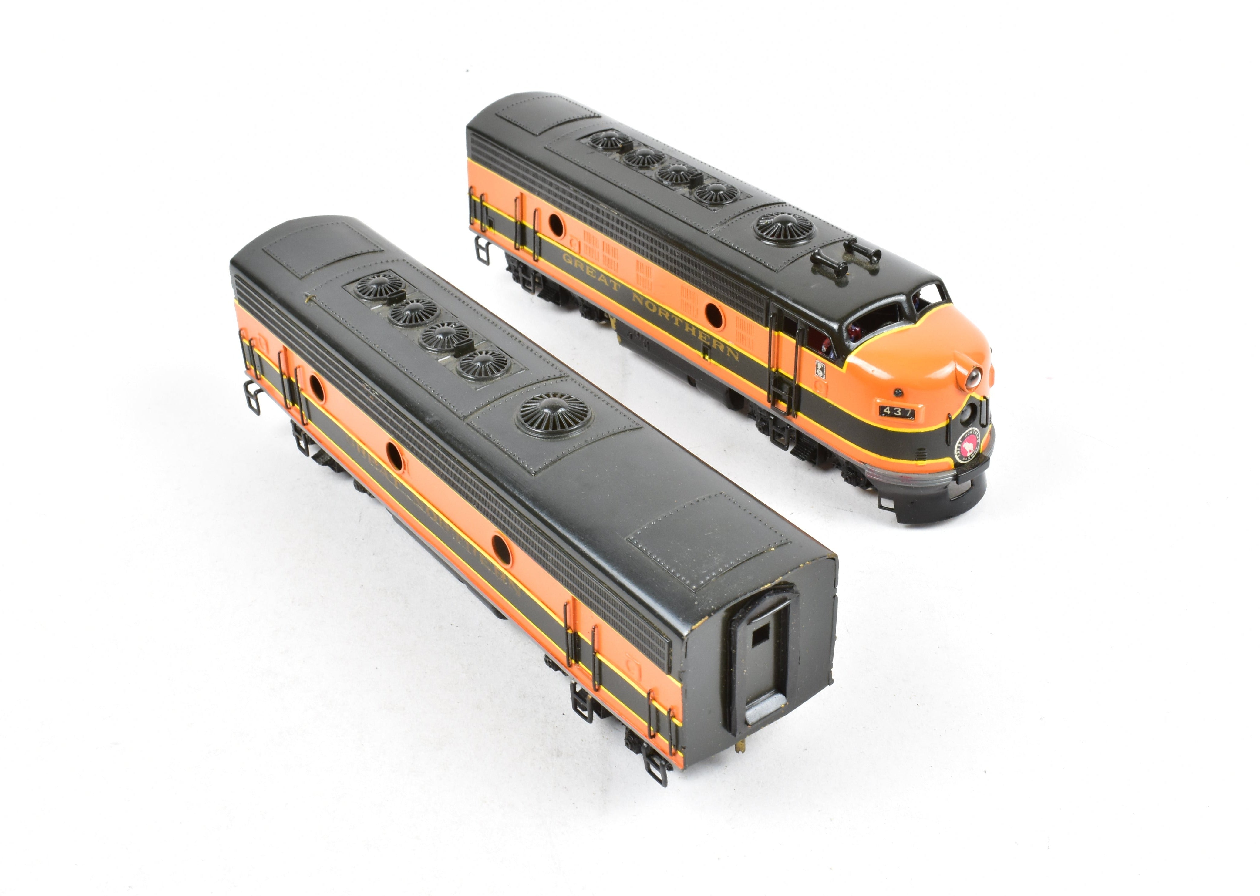 HO Scale Brass Tenshodo Great Northern F7 A/B Pair Factory-Painted Models