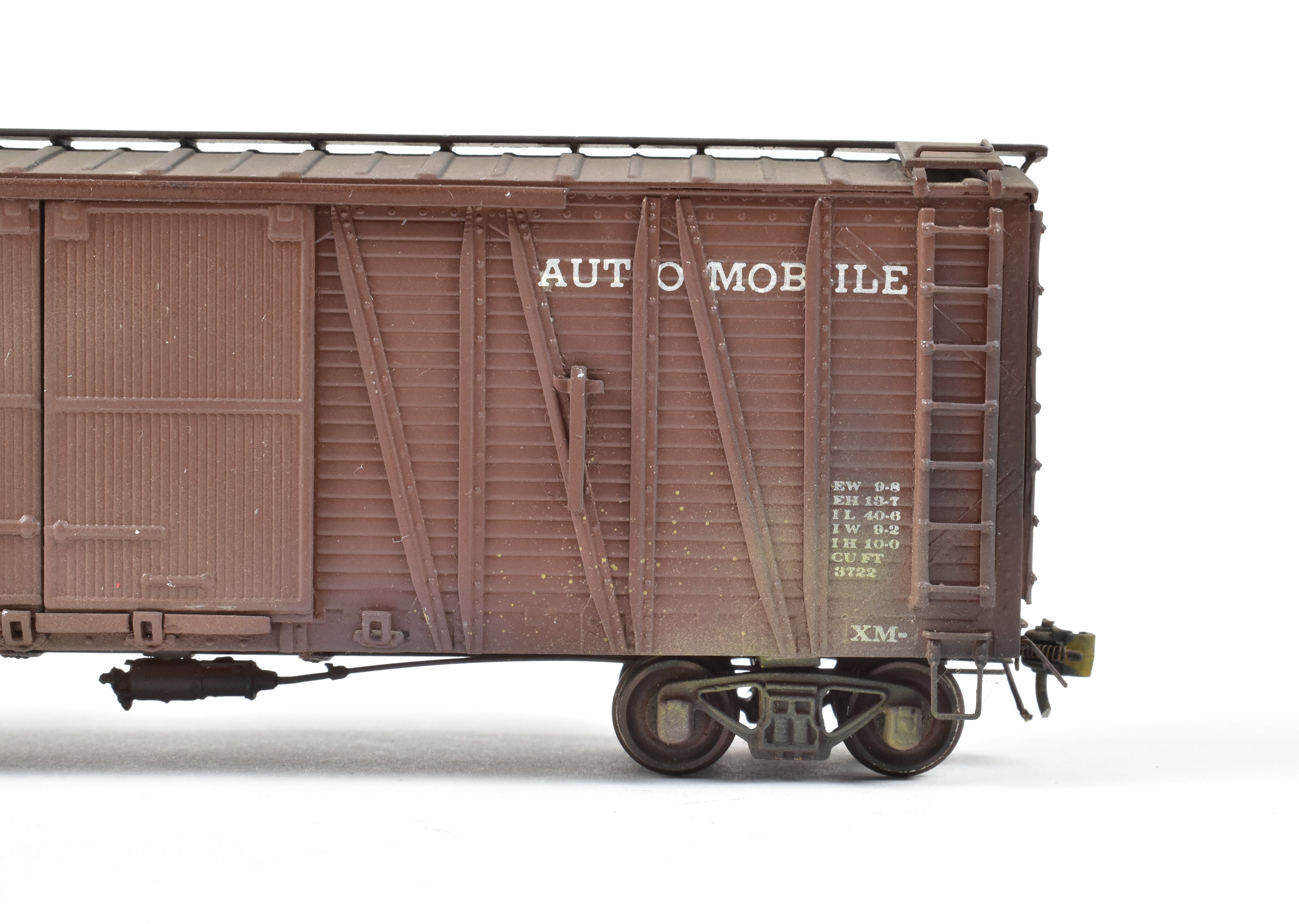 Custom Painted HO Brass Oriental Limited MILW - Milwaukee Road Automobile Box Car