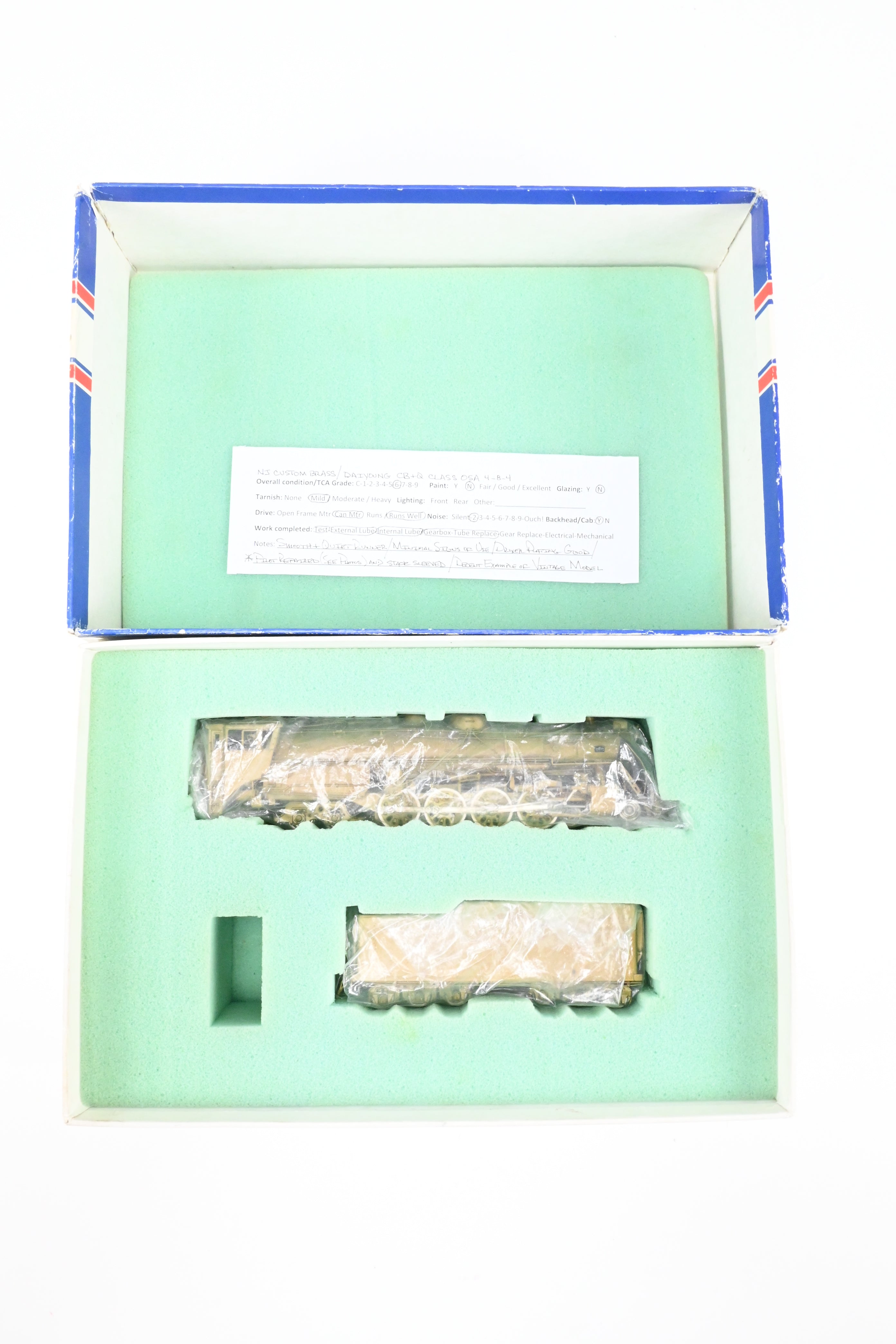 HO Scale Vintage Custom Brass CB&Q Burlington Route Class O5A 4-8-4 Model