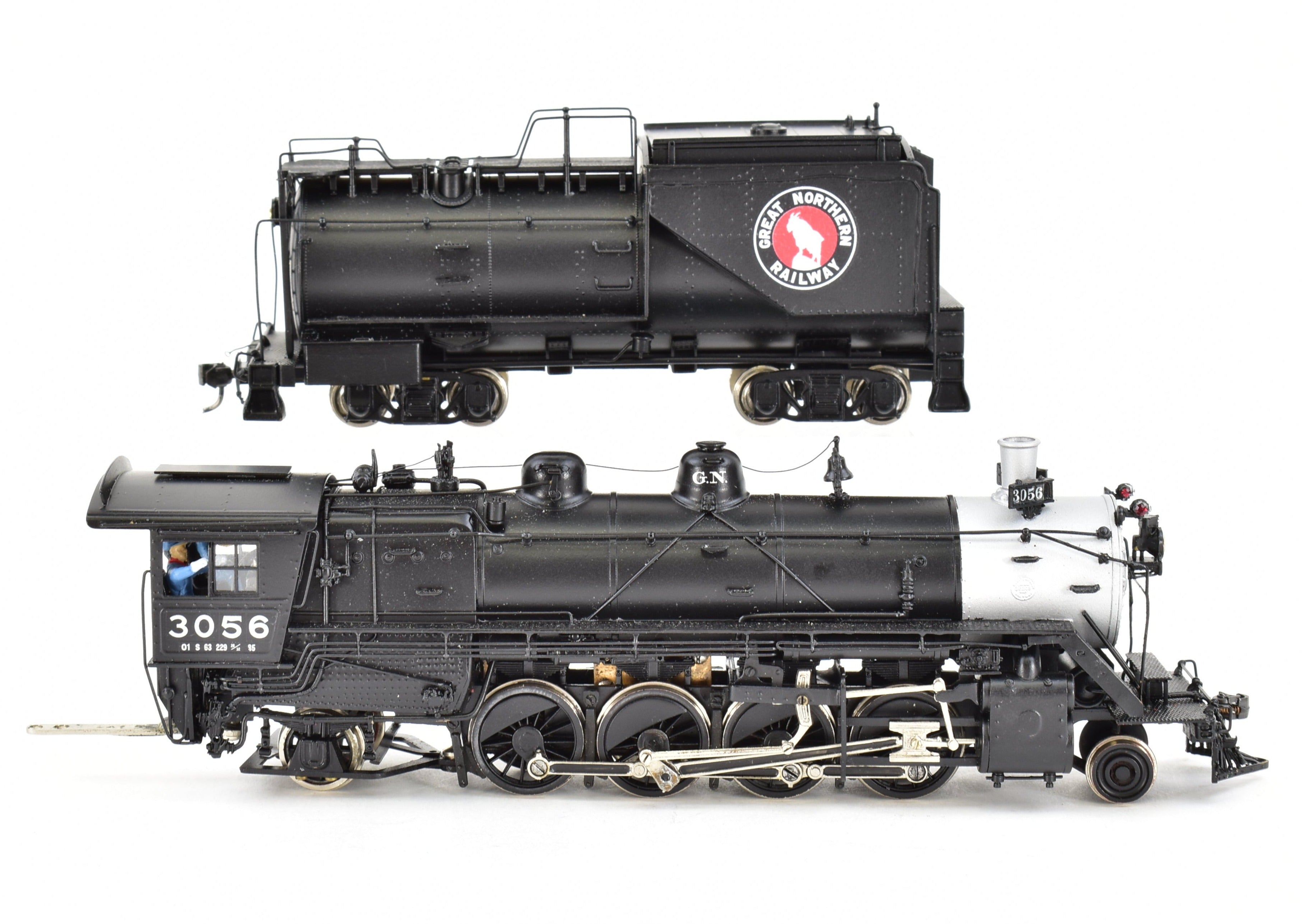 HO Scale Brass Great Northern 2-8-2 Class O-1 Pro-Painted Sunset Model