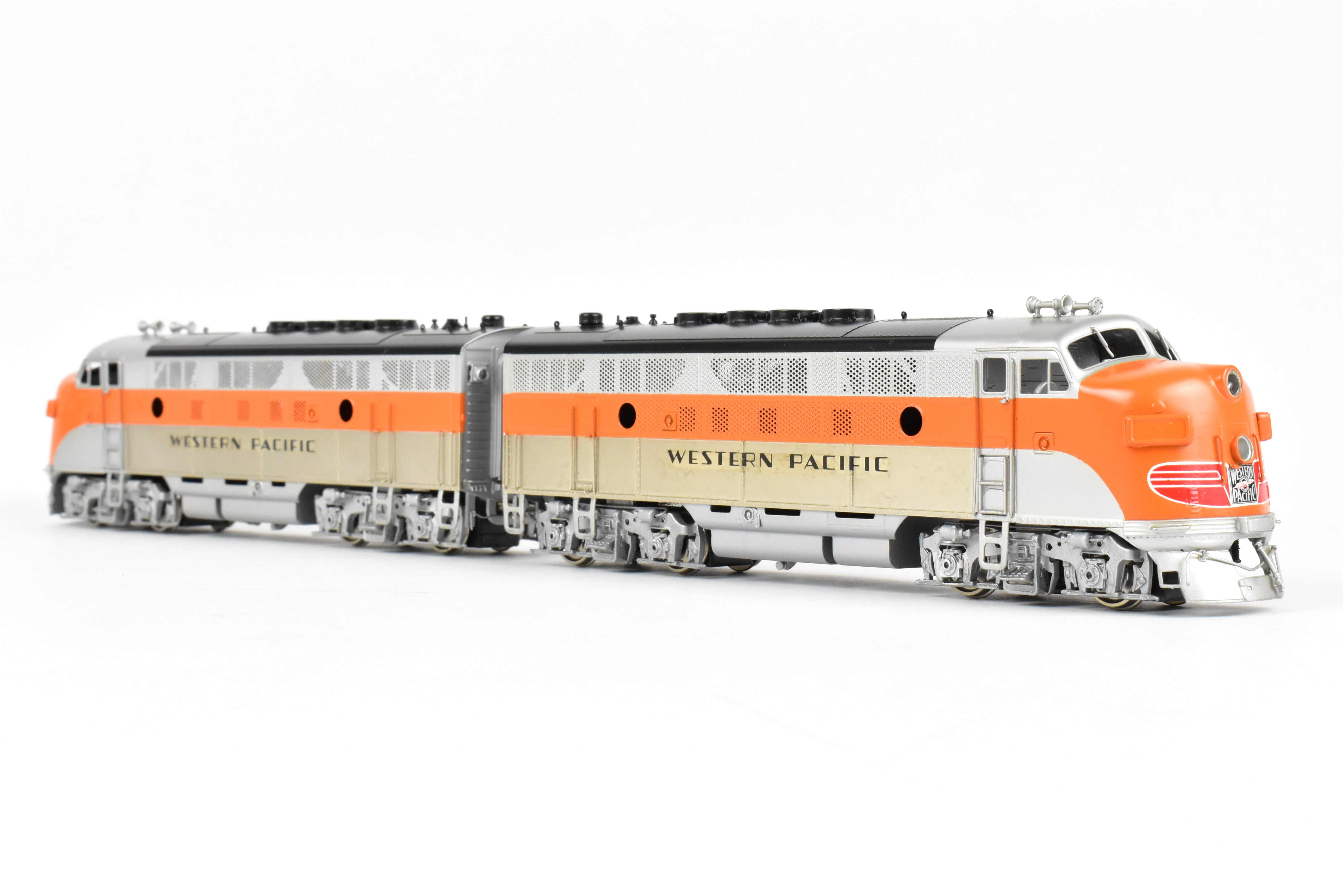 HO Brass Oriental Limited Western Pacific EMD F3A/F3A Phase II Set, 1500 HP, Factory Painted