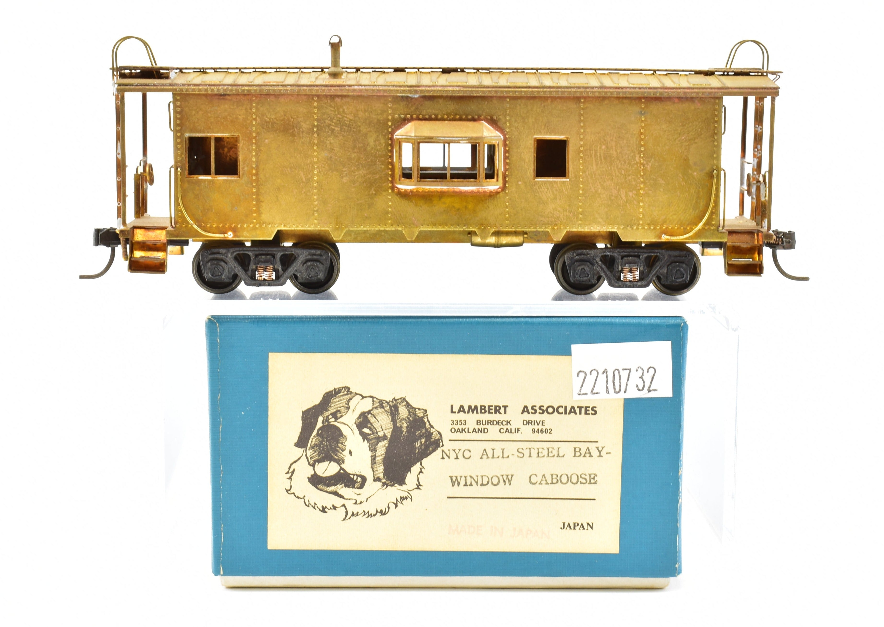 HO Scale Brass All - Steel Bay Window Caboose by Lambert NYC, New York Central