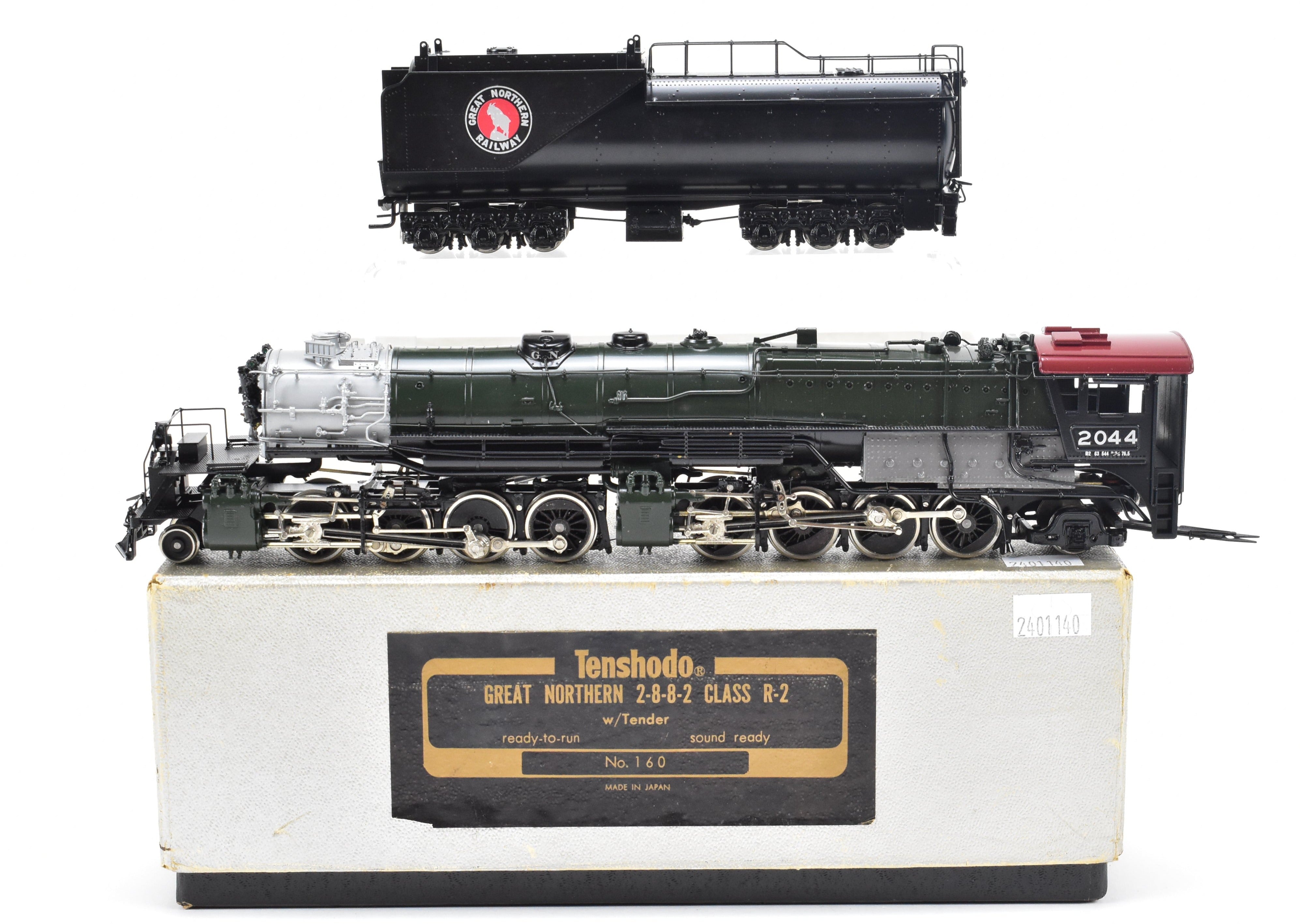 1980 HO Brass PFM - Tenshodo Great Northern 2-8-8-2 Class R-2 FP No. 2044 Model