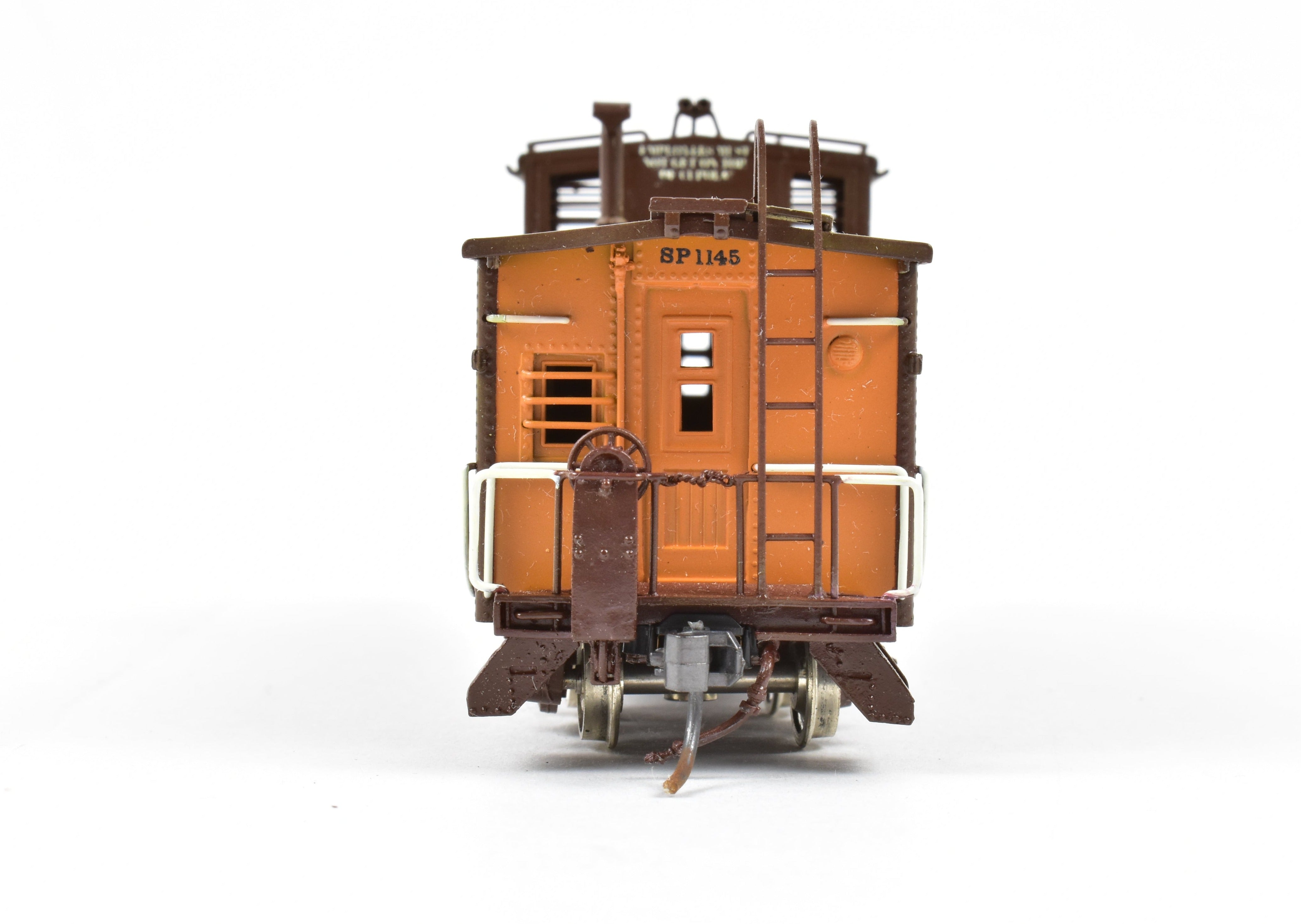 HO Scale Brass Pacific Fast Mail (PFM) - SKI SP - Southern Pacific Modern Era C - 40 - 3 Steel Caboose Custom Painted with Road Number 1145 for Model Trains