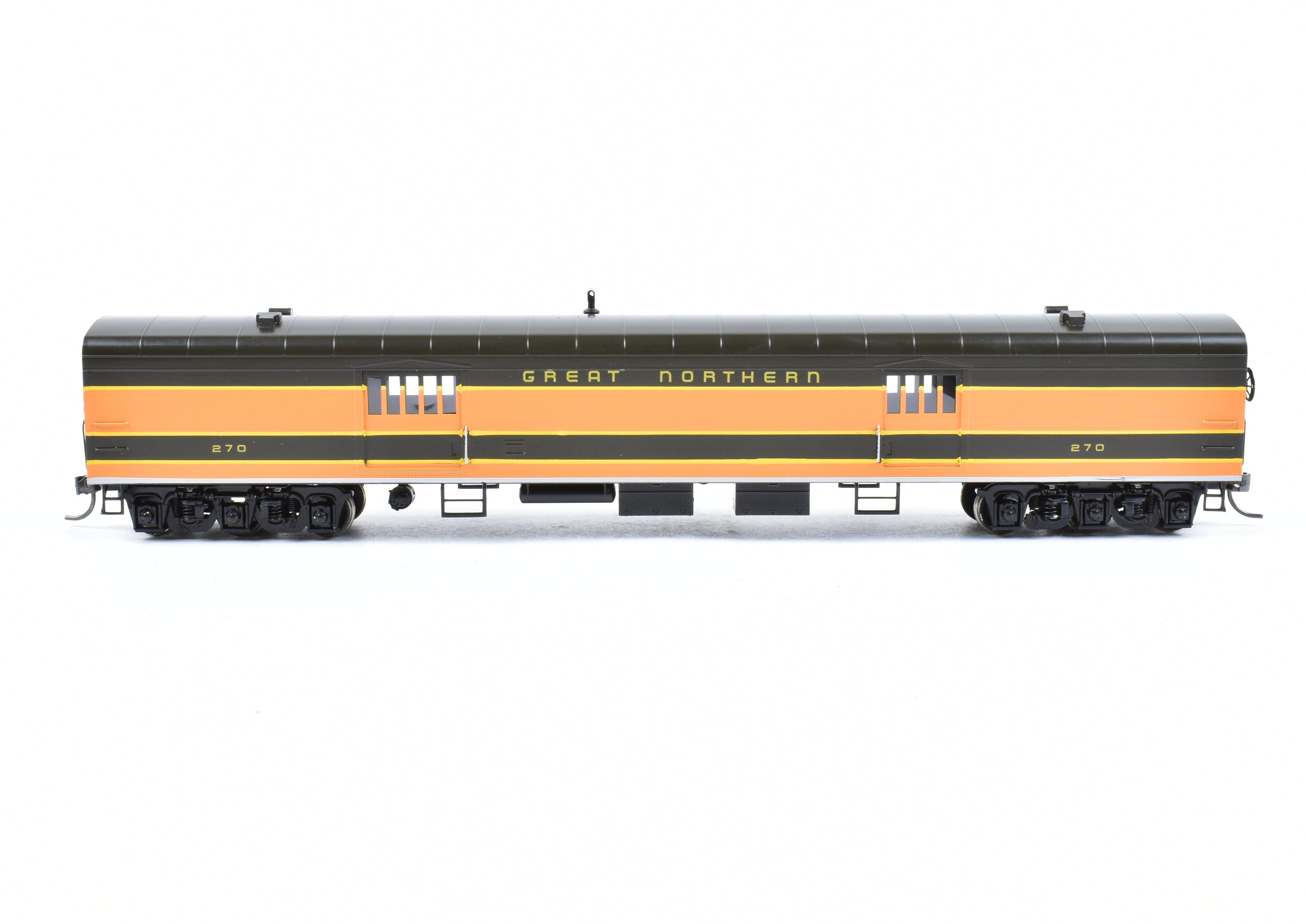 HO Scale Brass Model Train - Oriental Limited GN Great Northern Streamlined Empire Builder 262 Baggage Car without Skirts CP