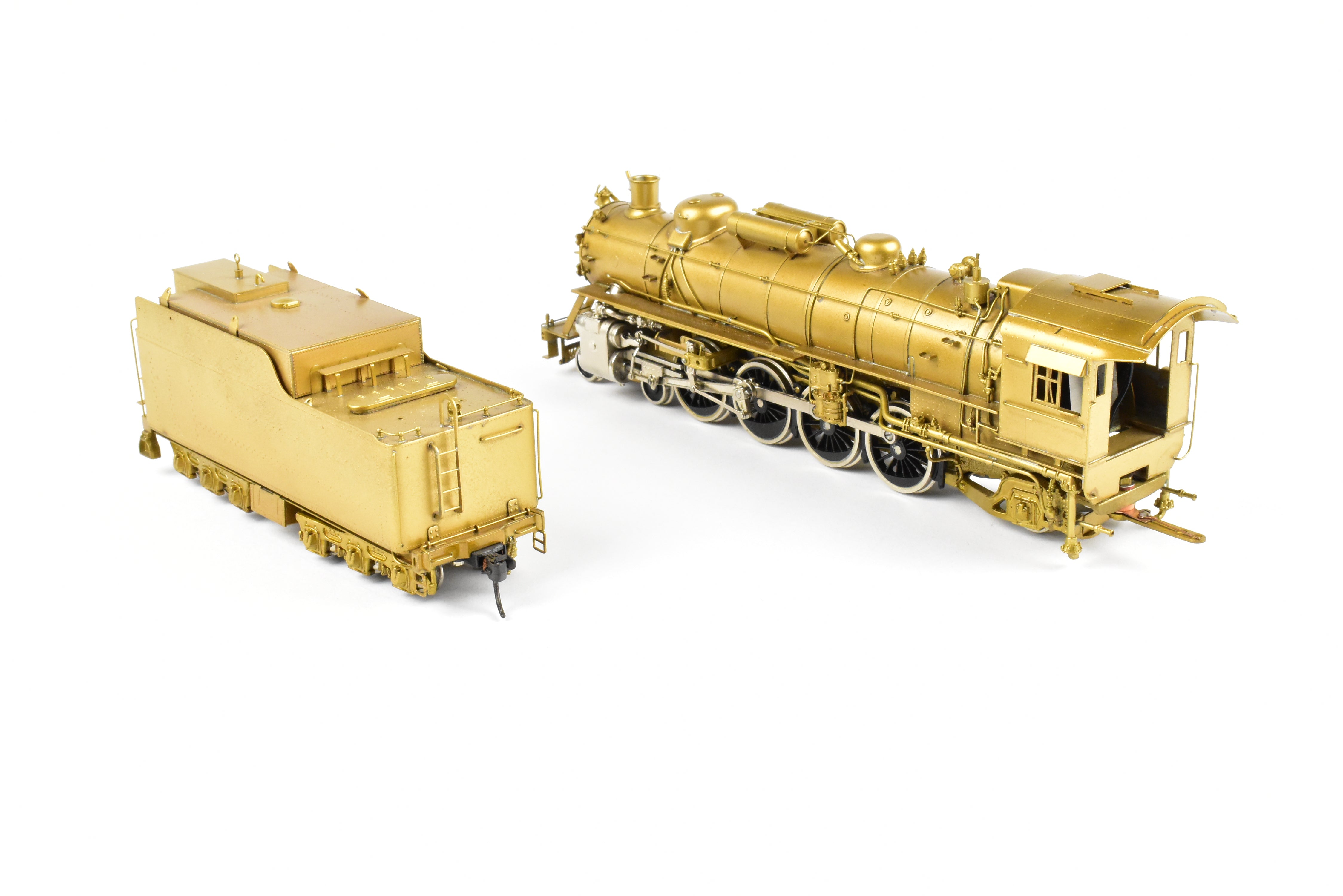 HO Scale Brass Toby PFM Frisco 4-8-2 Mountain Locomotive with Plated Cylinders
