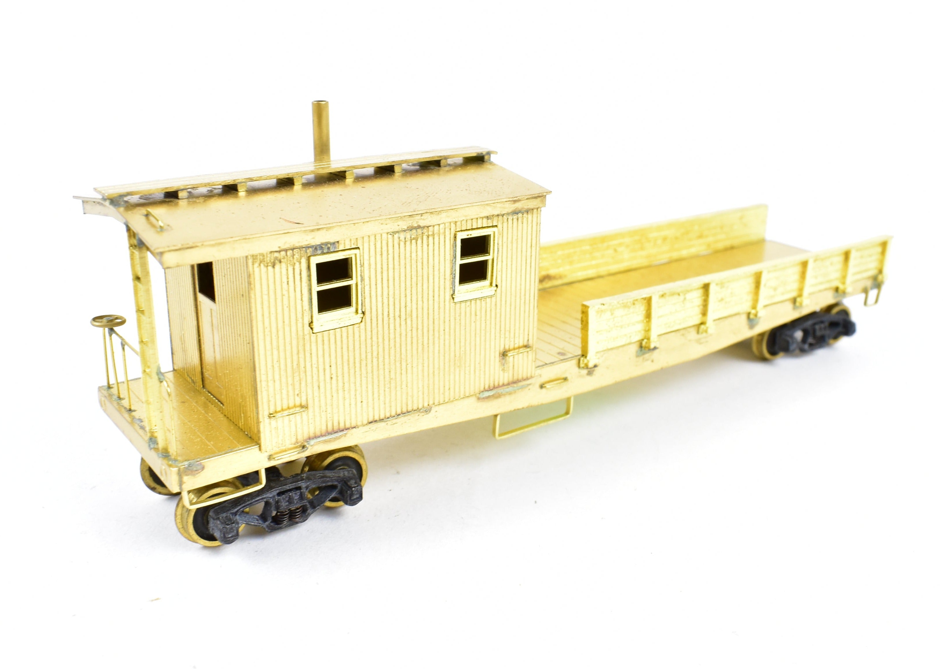 High - Quality HO Scale Brass Lambert Maintenance of Way (MOW) Boom Car for Various Roads