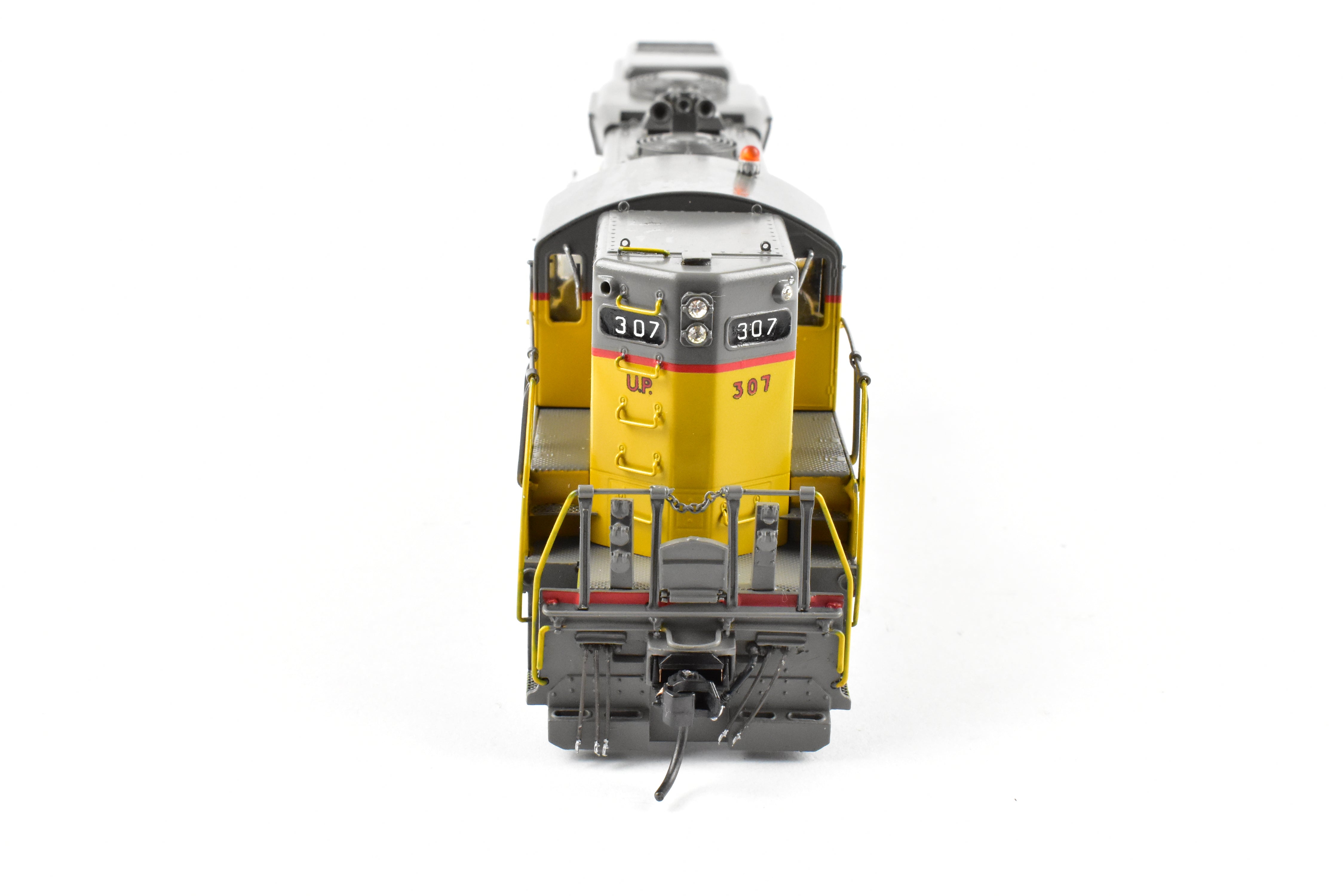 HO Scale Brass Model of Oriental Limited Union Pacific EMD GP9 Locomotive with 1750 HP MA Version, Unit Number 307