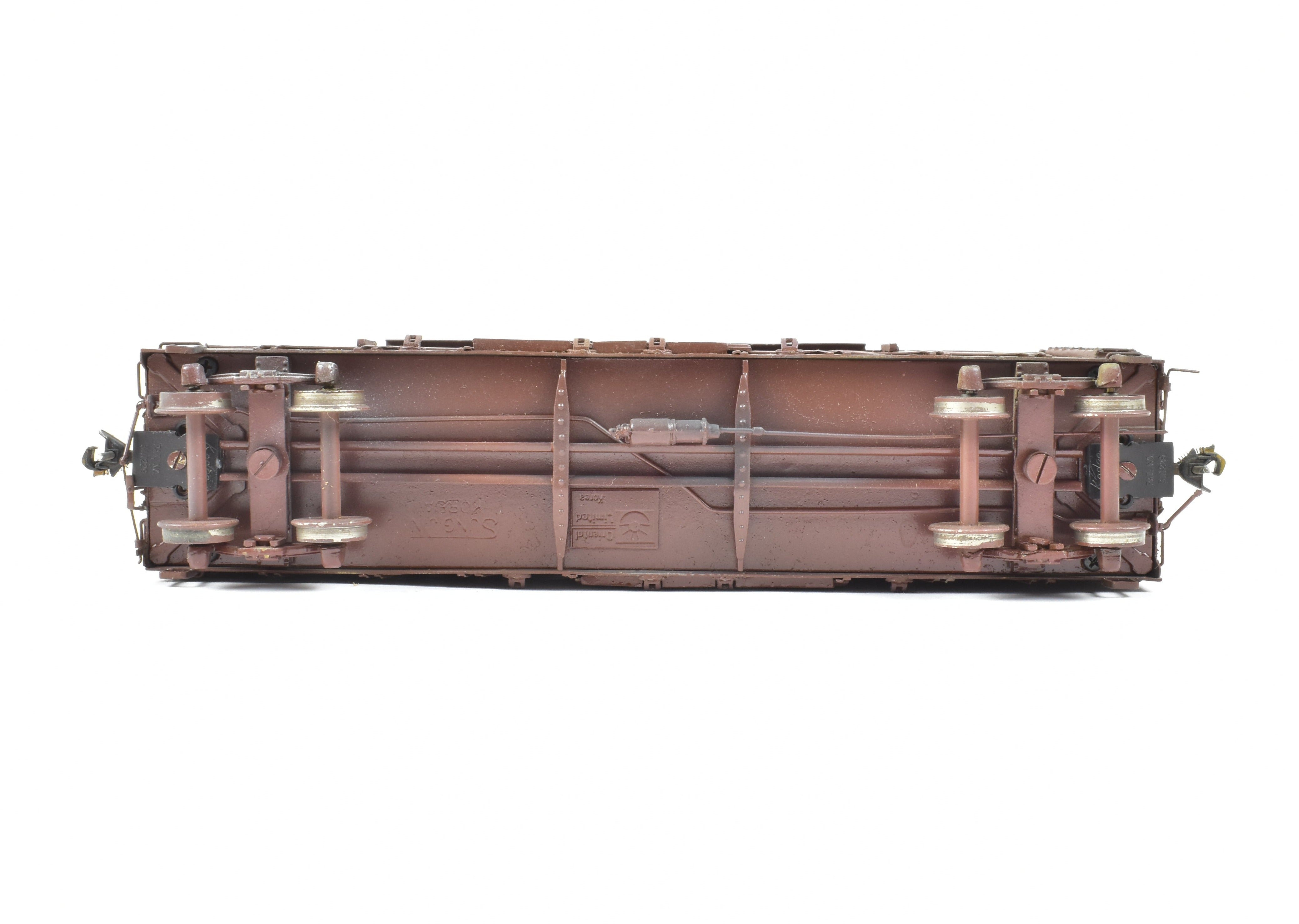 Custom Painted HO Brass Oriental Limited MILW - Milwaukee Road Automobile Box Car