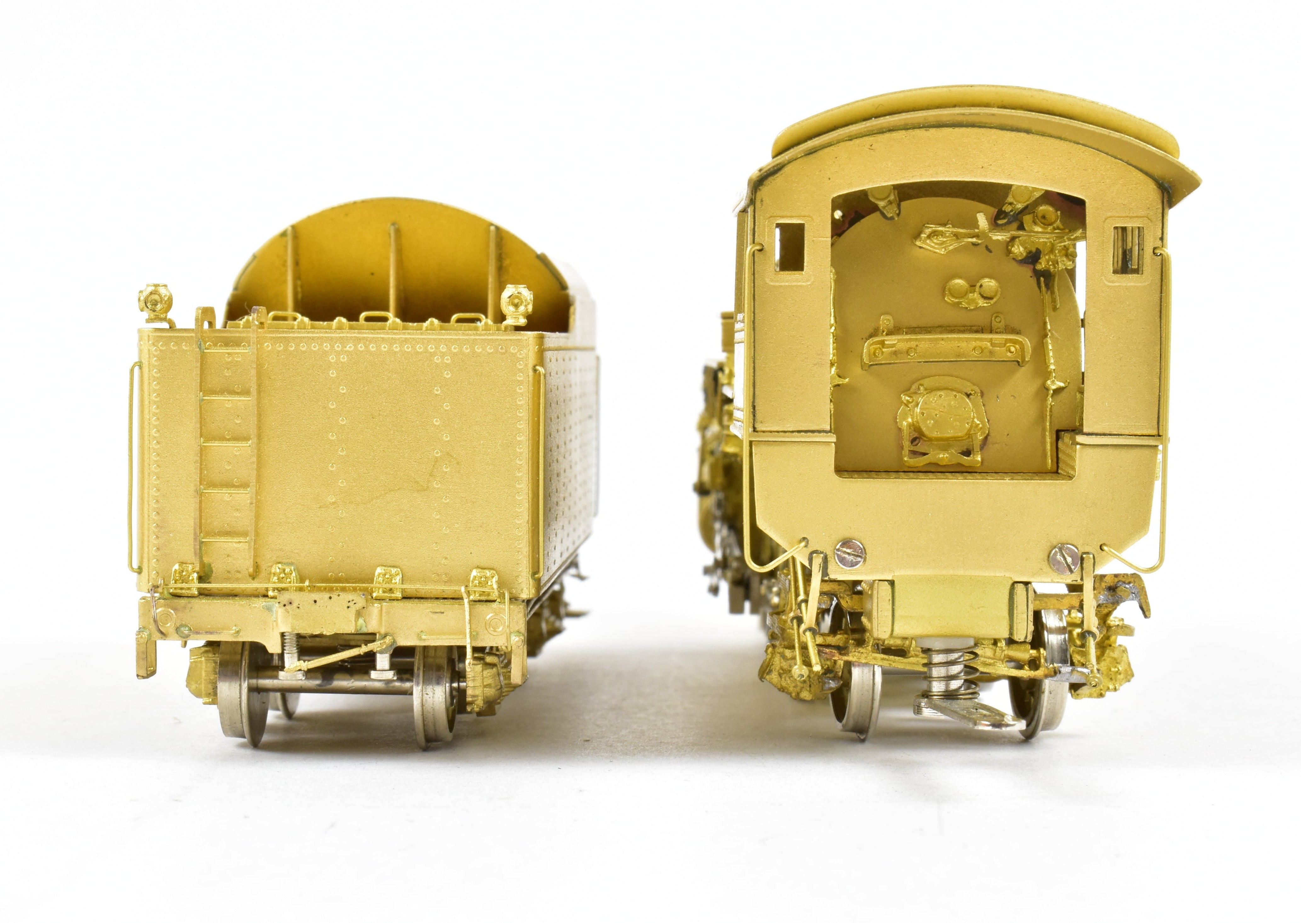HO Scale Brass Nickel - Plated Model Train: Chicago & North Western Class E 4 - 6 - 2 Pacific Locomotive by NPP (Nickel Plate Products)