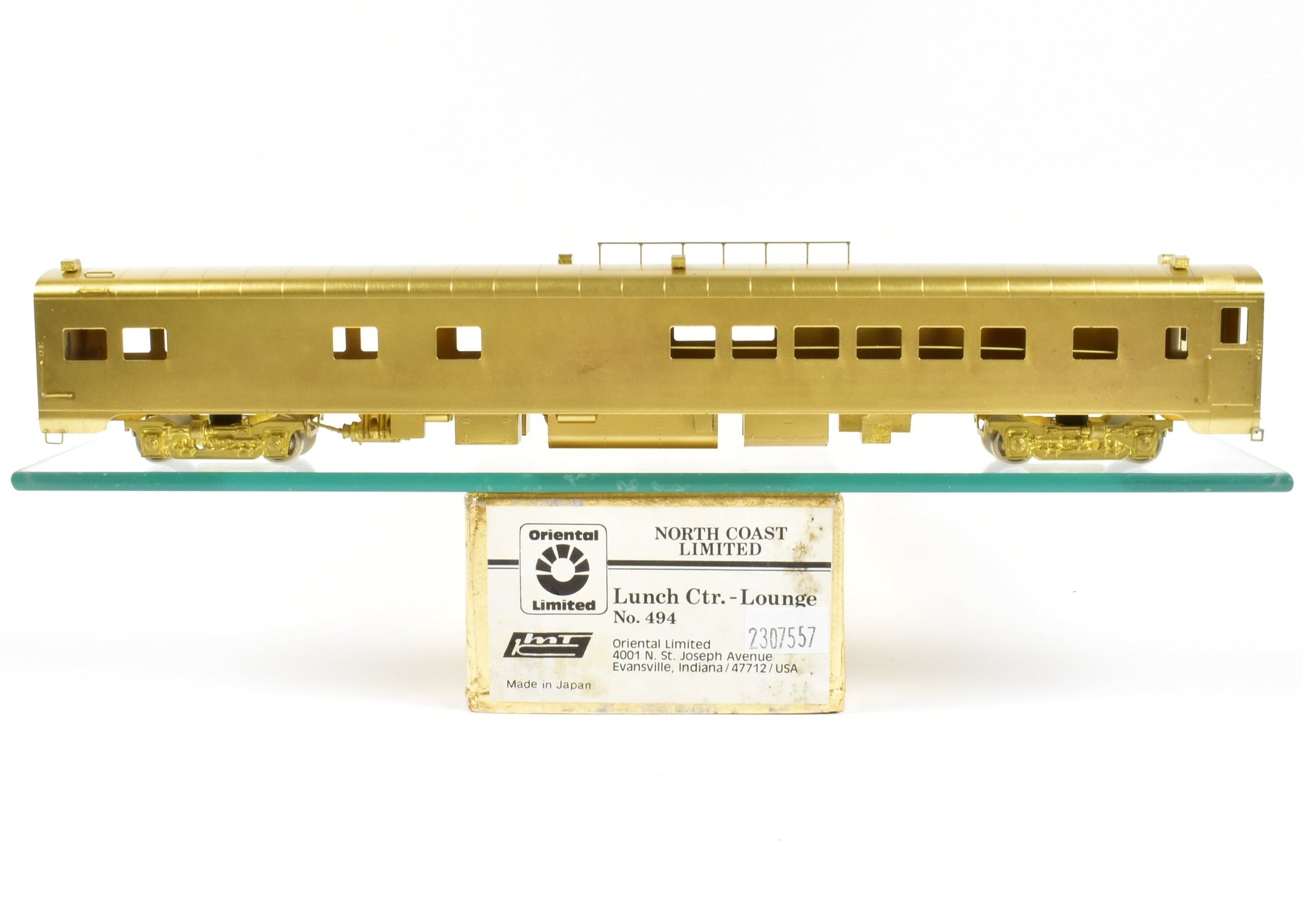 1982 HO Brass Oriental Limited NP North Coast Limited #450 Lunch-Counter Lounge