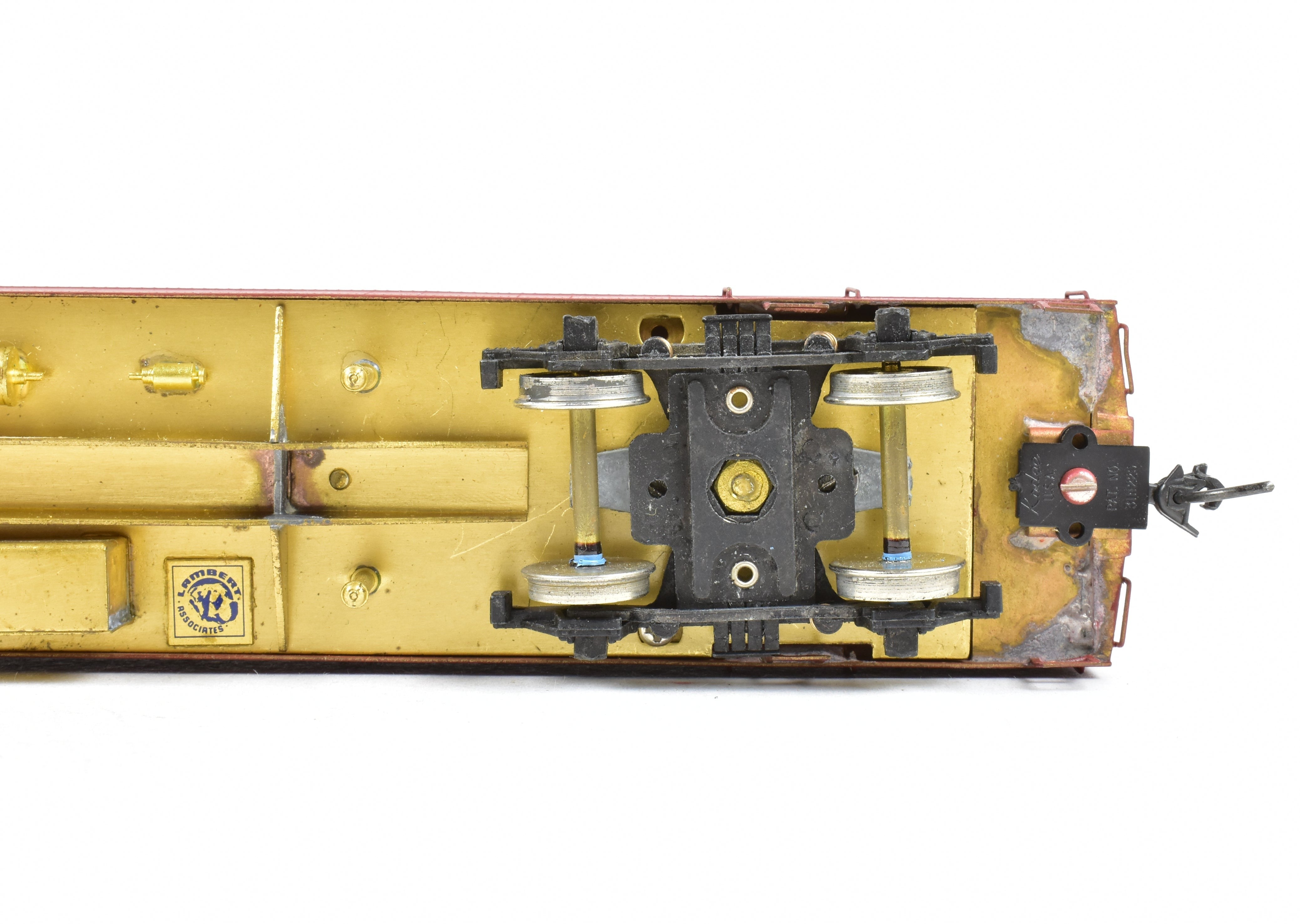 HO Scale Brass Lambert 60-foot Heavyweight RPO with Central Valley Metal Wheel Trucks