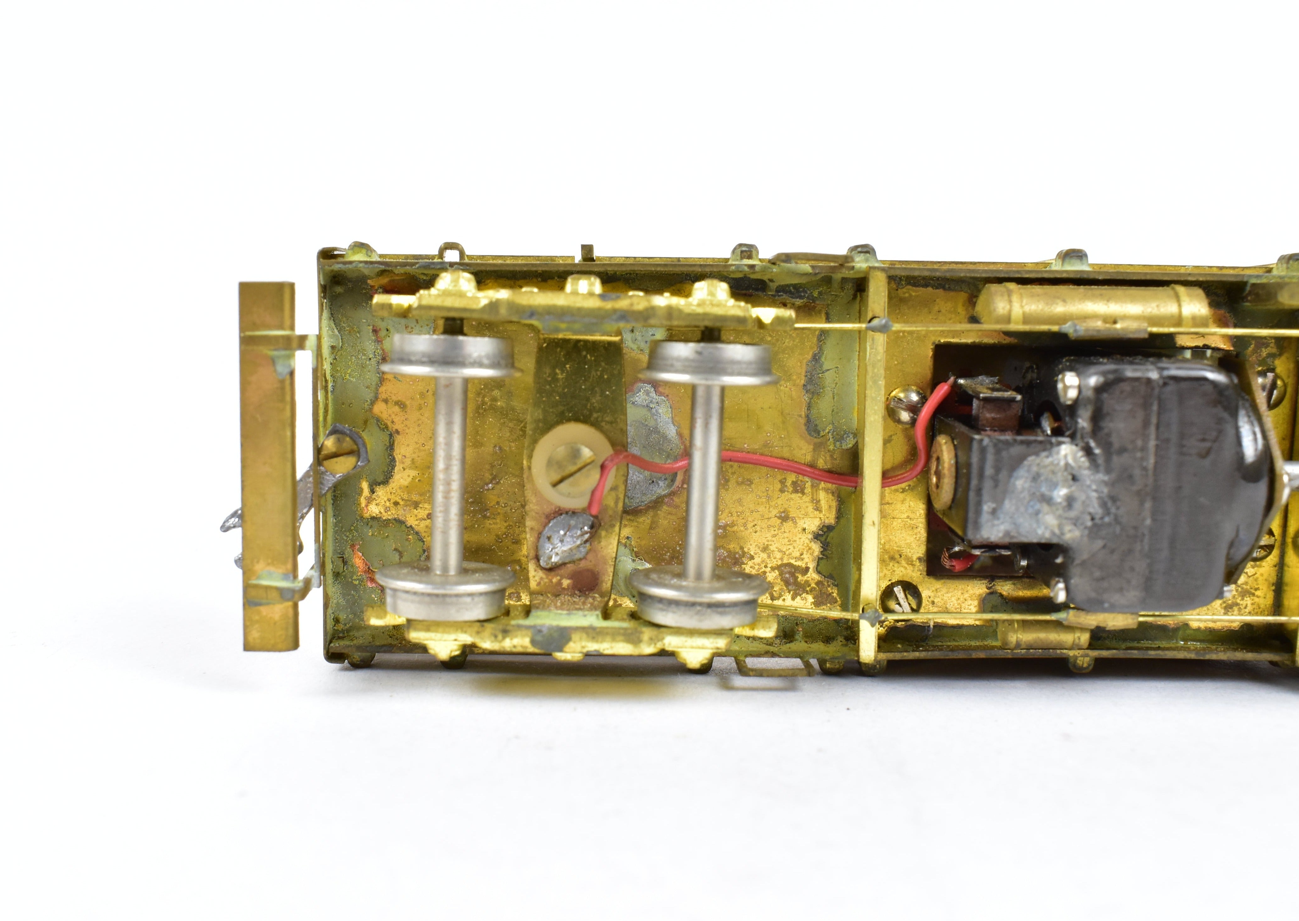 HO Scale Brass Suydam Pacific Electric Interurban Wood Wire Greaser - Tower Car Model (No Box, As - Is Condition)