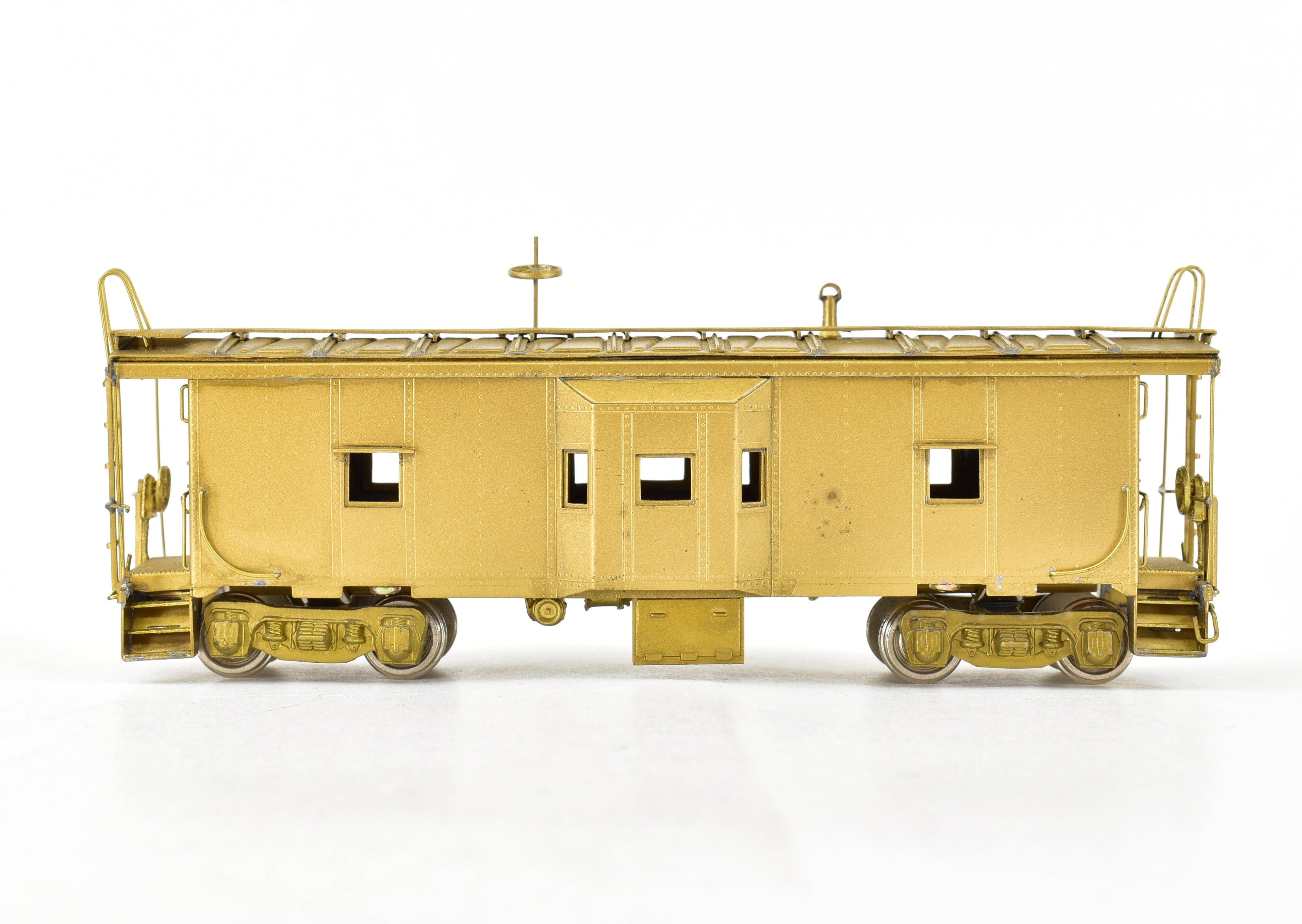NJ Custom Brass Erie Railroad C-300 Bay Window Caboose, 1980 Korea Build