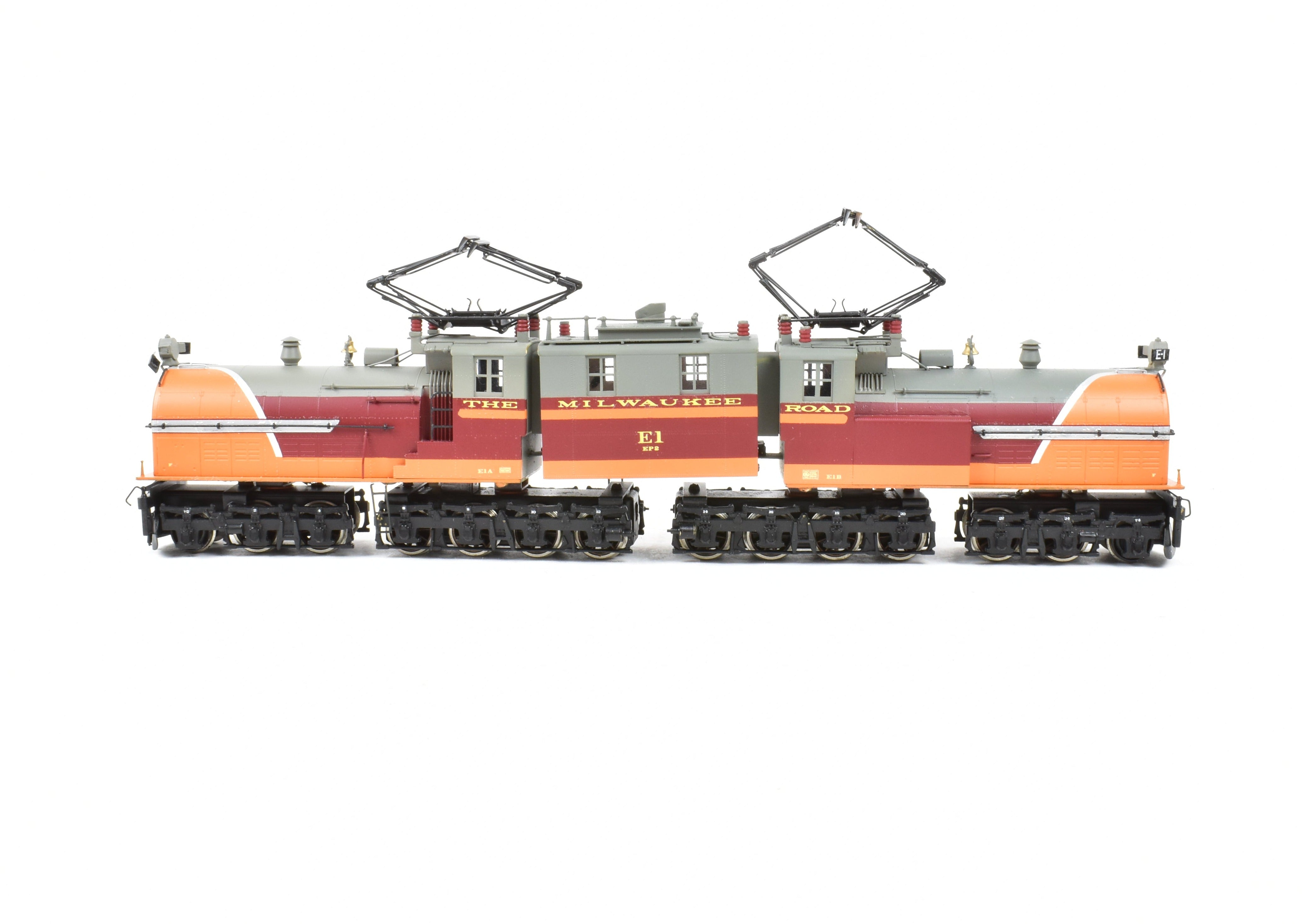 High - Quality HO Scale Custom Brass Milwaukee Road EP - 2 BI - Polar Gearless Electric Model Train Pro - Painted No. E1