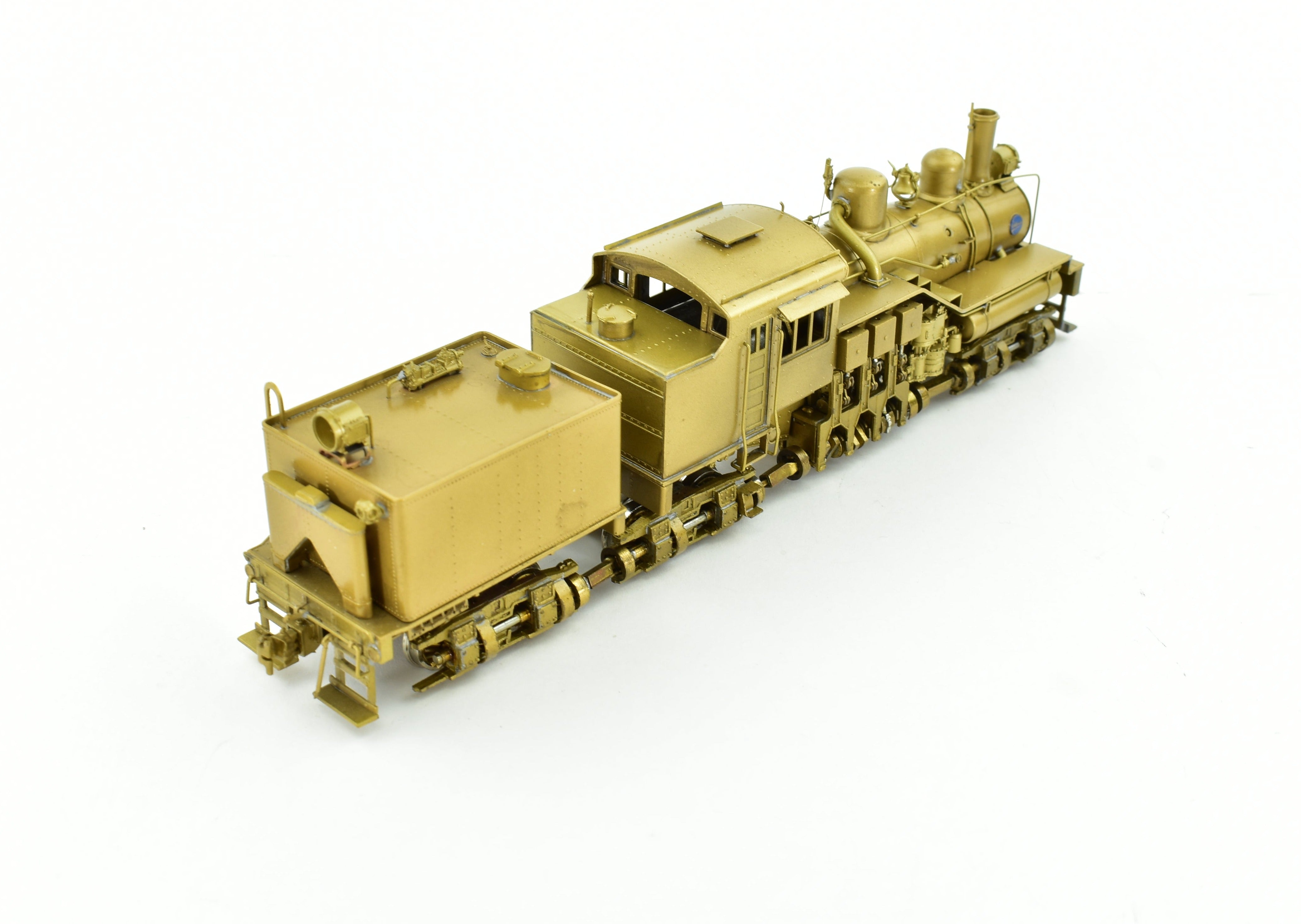High - Quality HO Scale Brass PFM - United Geared Locomotive Model of the 3 - Truck Willamette Coos Bay Lumber Co.