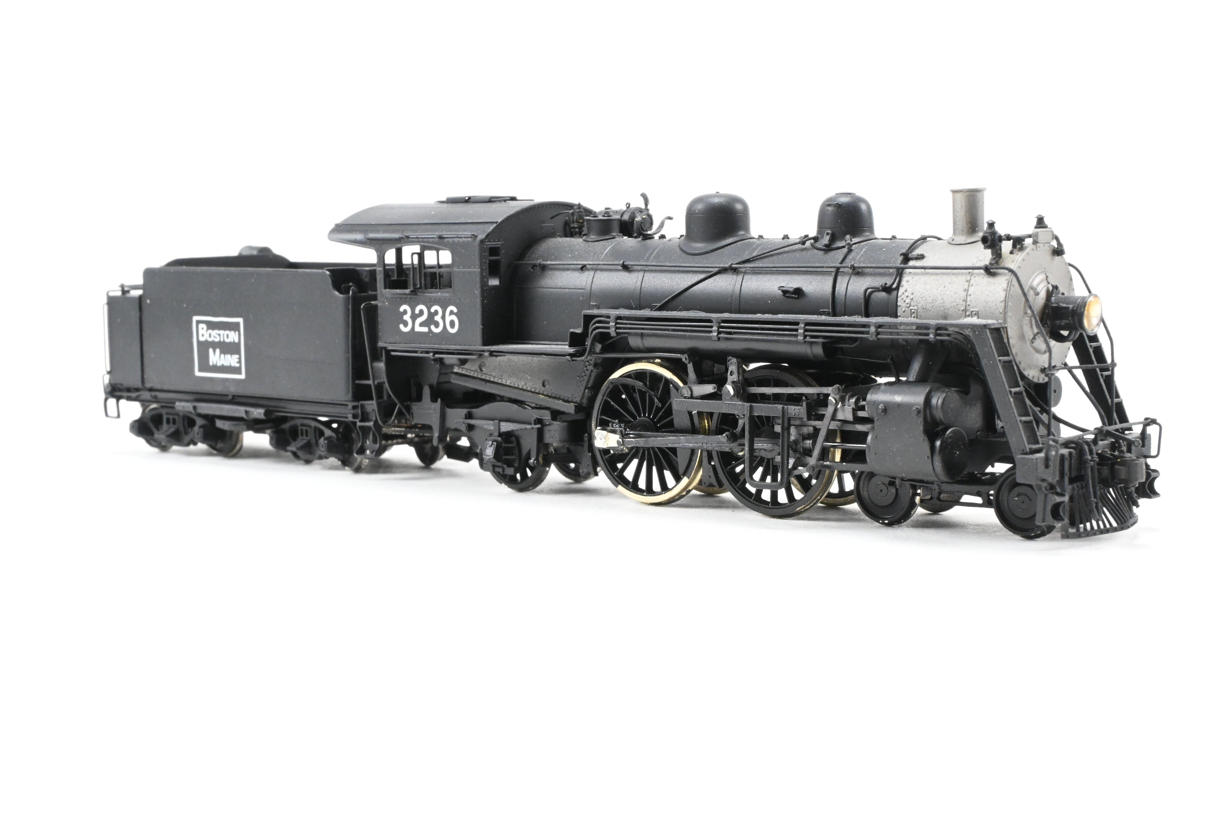 HO Scale Brass Model Train - New England Rail Service (NERS) Boston & Maine (B&M) Class J - 1 4 - 4 - 2 Atlantic Locomotive CP No. 3236