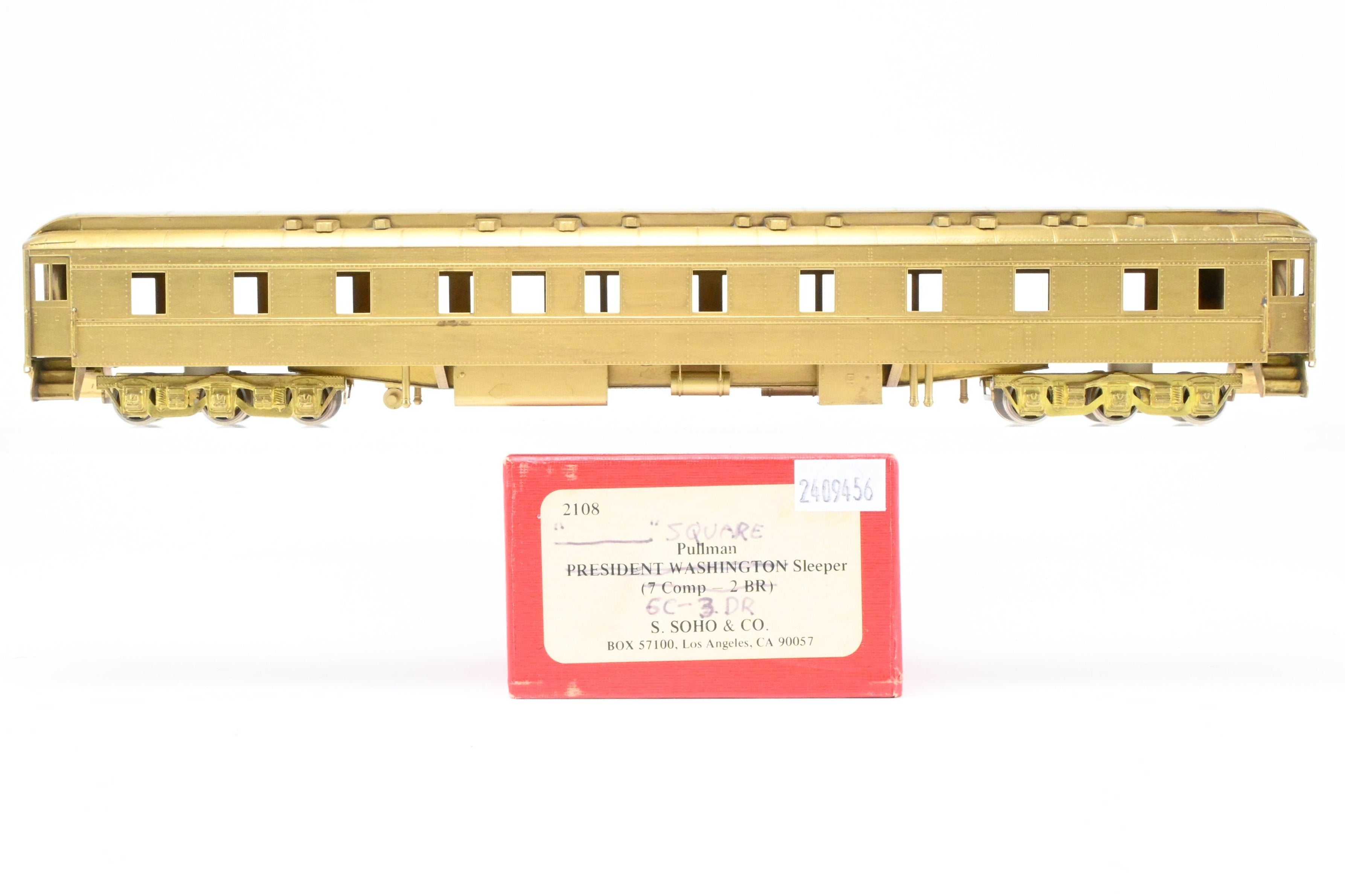 HO Brass Soho 6 - Compartment 3 - Drawing Room Pullman Model from 1979 (Wrong Box)